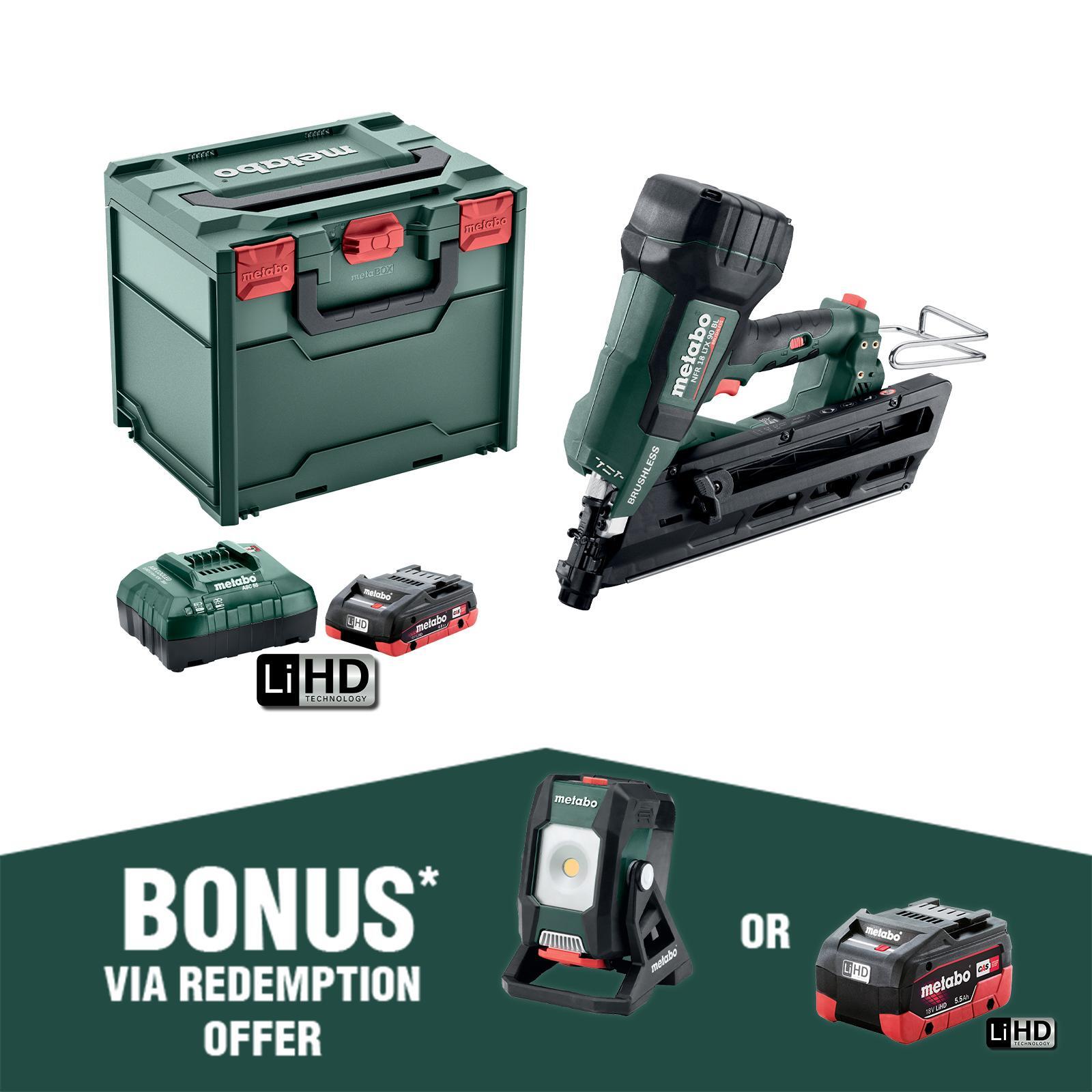 Metabo 18V Framing Nail Gun Combo AU61209010 Bunnings Australia