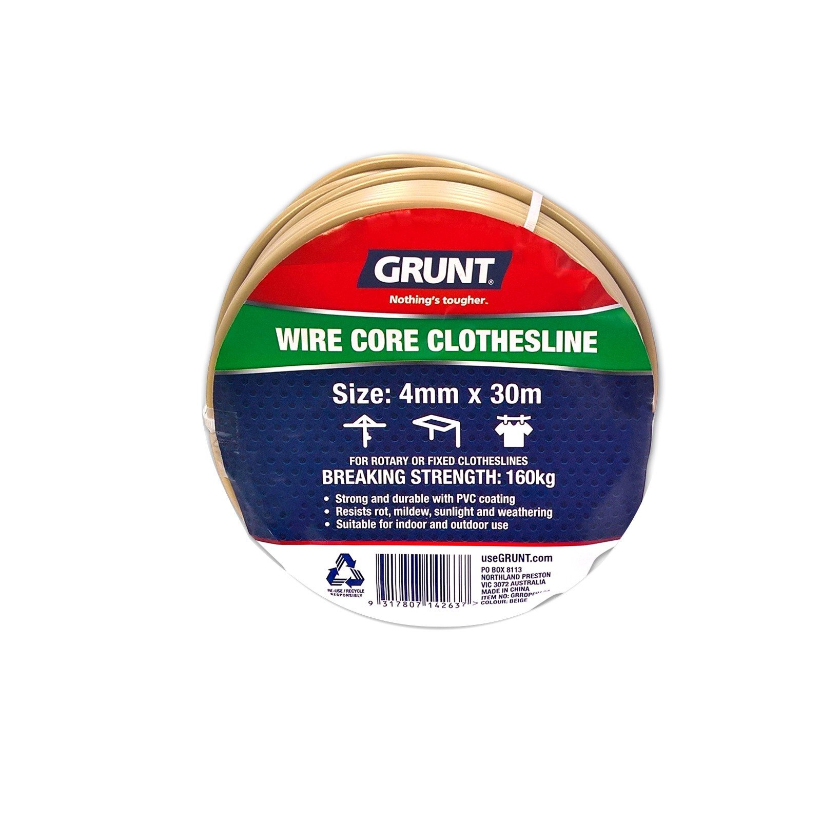 Grunt Beige Wire Core Clothesline Bunnings Australia