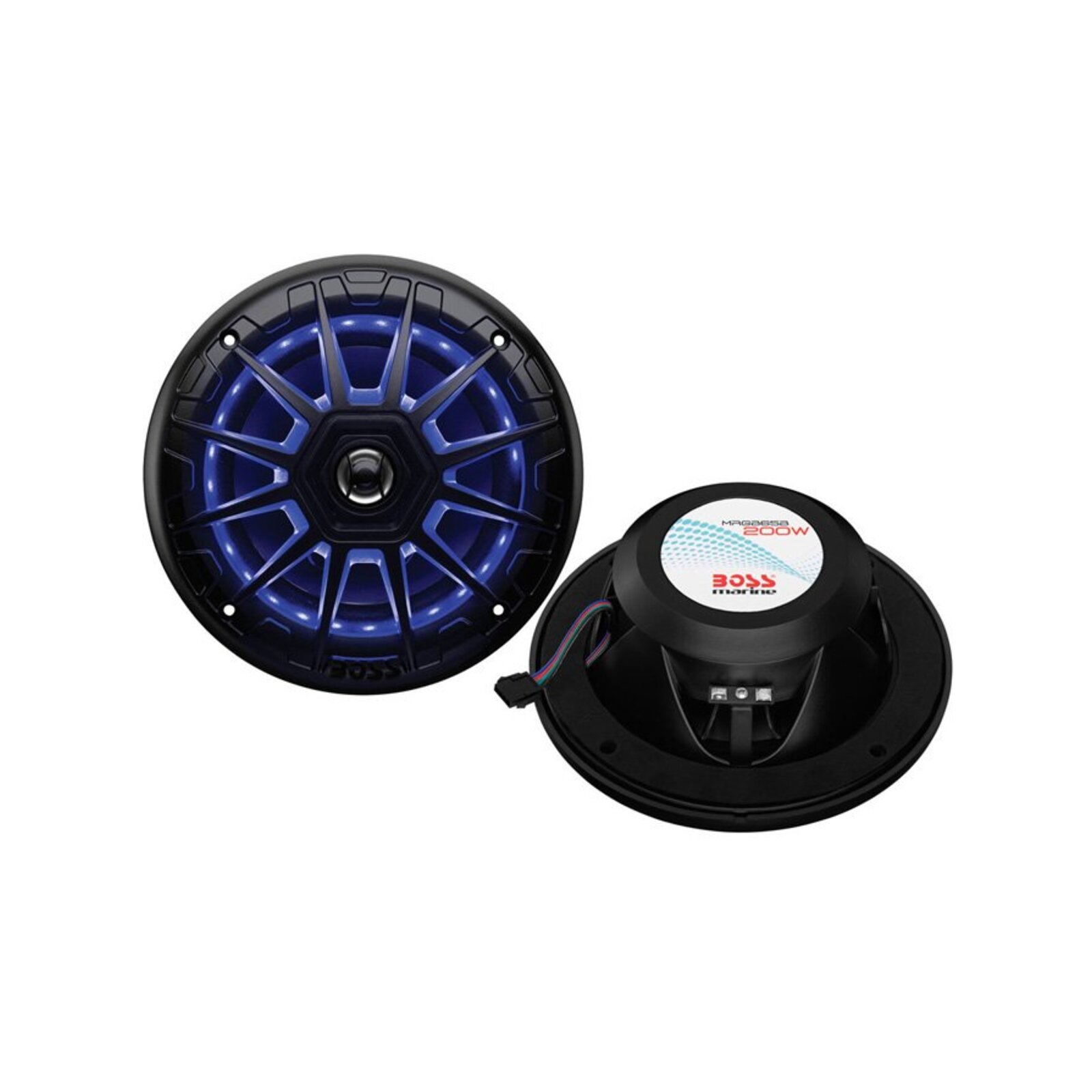 Boss Audio MRGB65B 6.5" 2Way Marine MultiColour LED Speakers