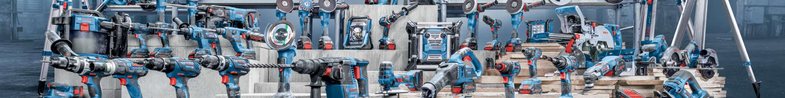 Various Bosch Professional tools.