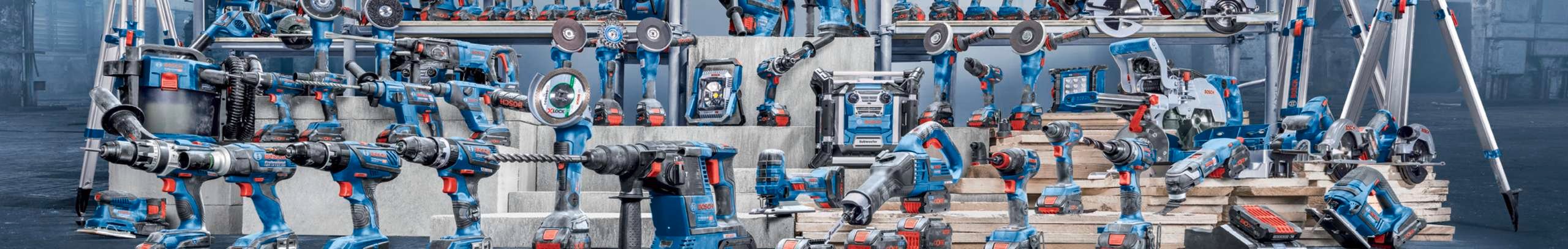 Various Bosch Professional tools.