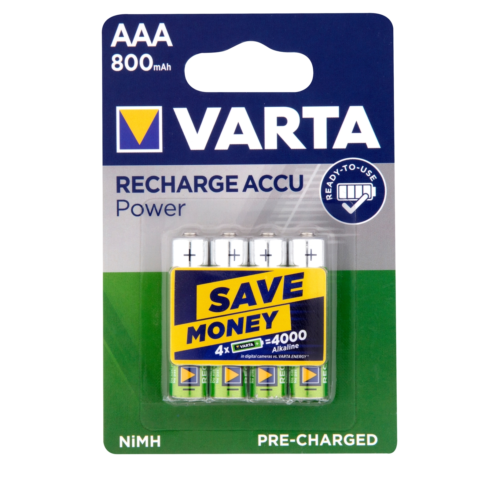 Varta AAA Rechargeable Batteries 4 Pack Bunnings Australia