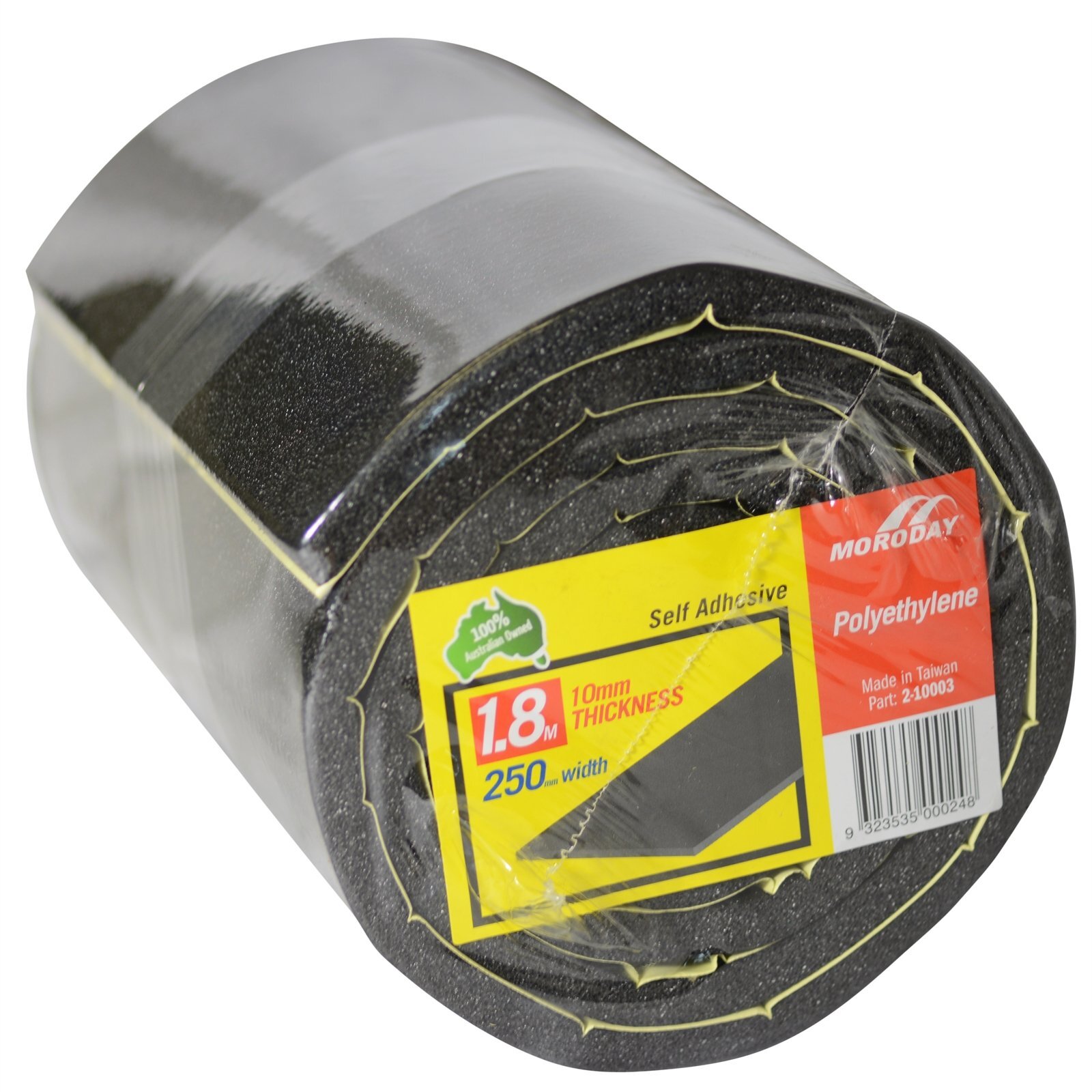 Moroday 250 x 10mm x 1.8m Adhesive Foam Roll - Bunnings Australia