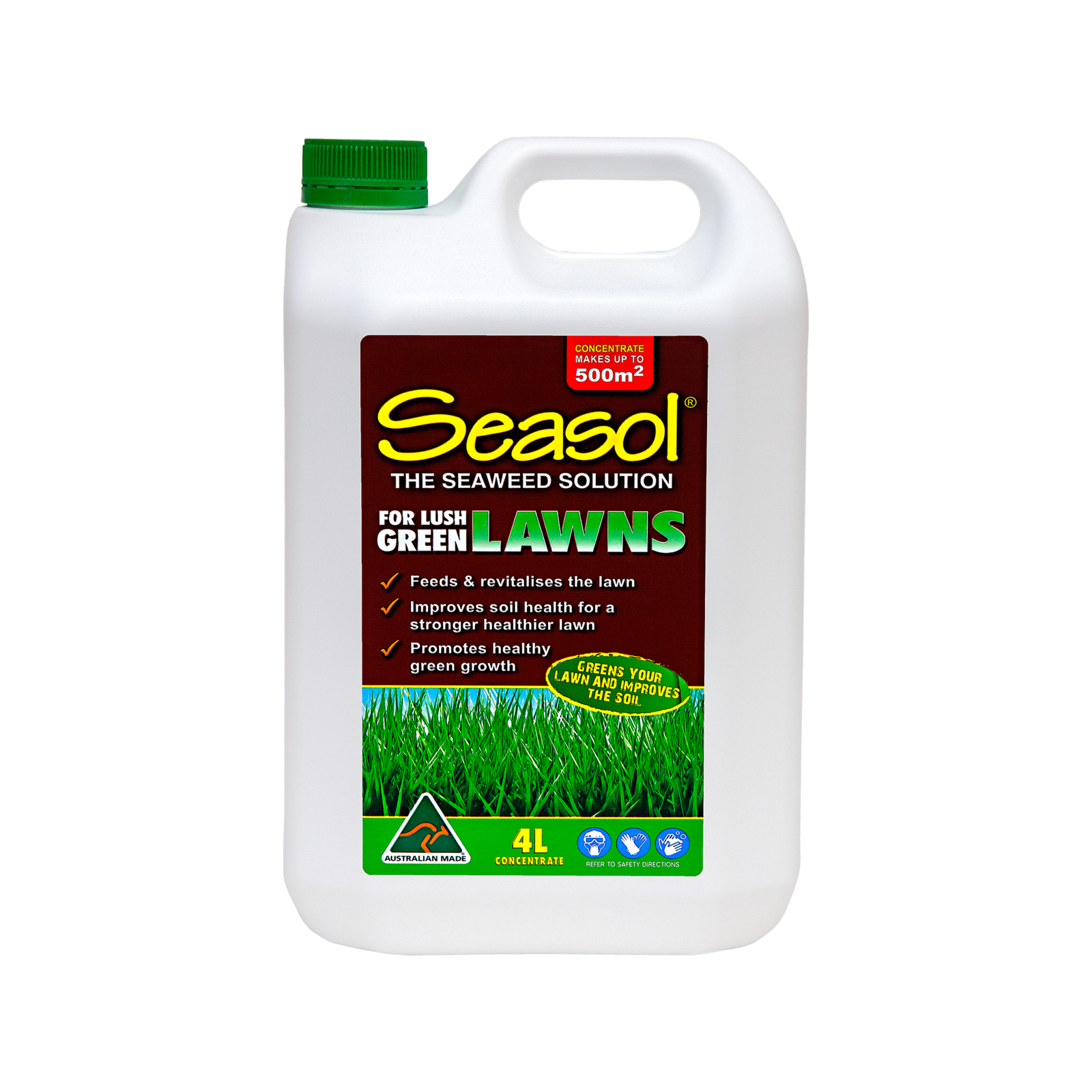Seasol For Lush Green Lawns Concentrate 4L Bunnings Australia