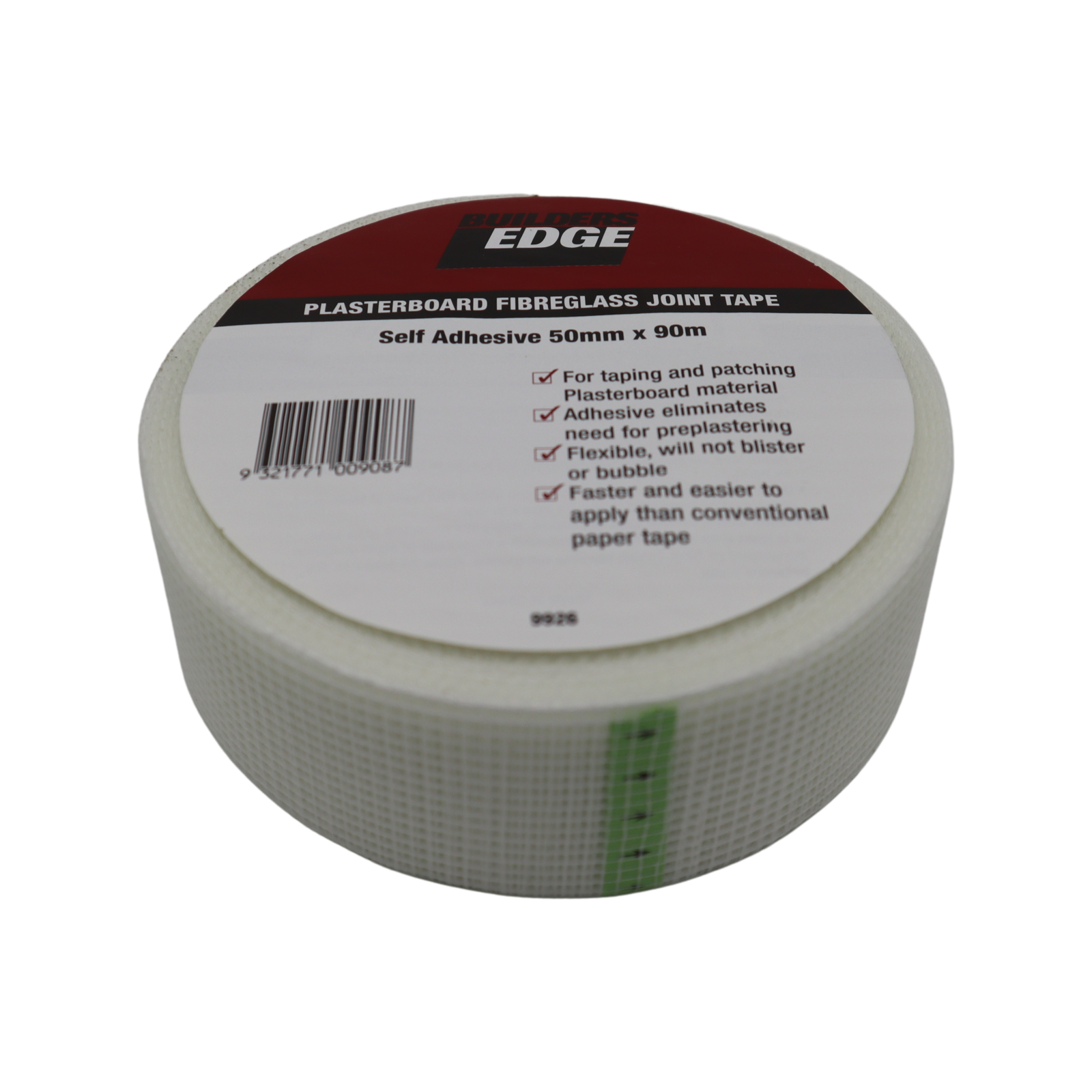 Builders Edge 50mm x 90m Plasterboard Fibreglass Joint Tape Bunnings