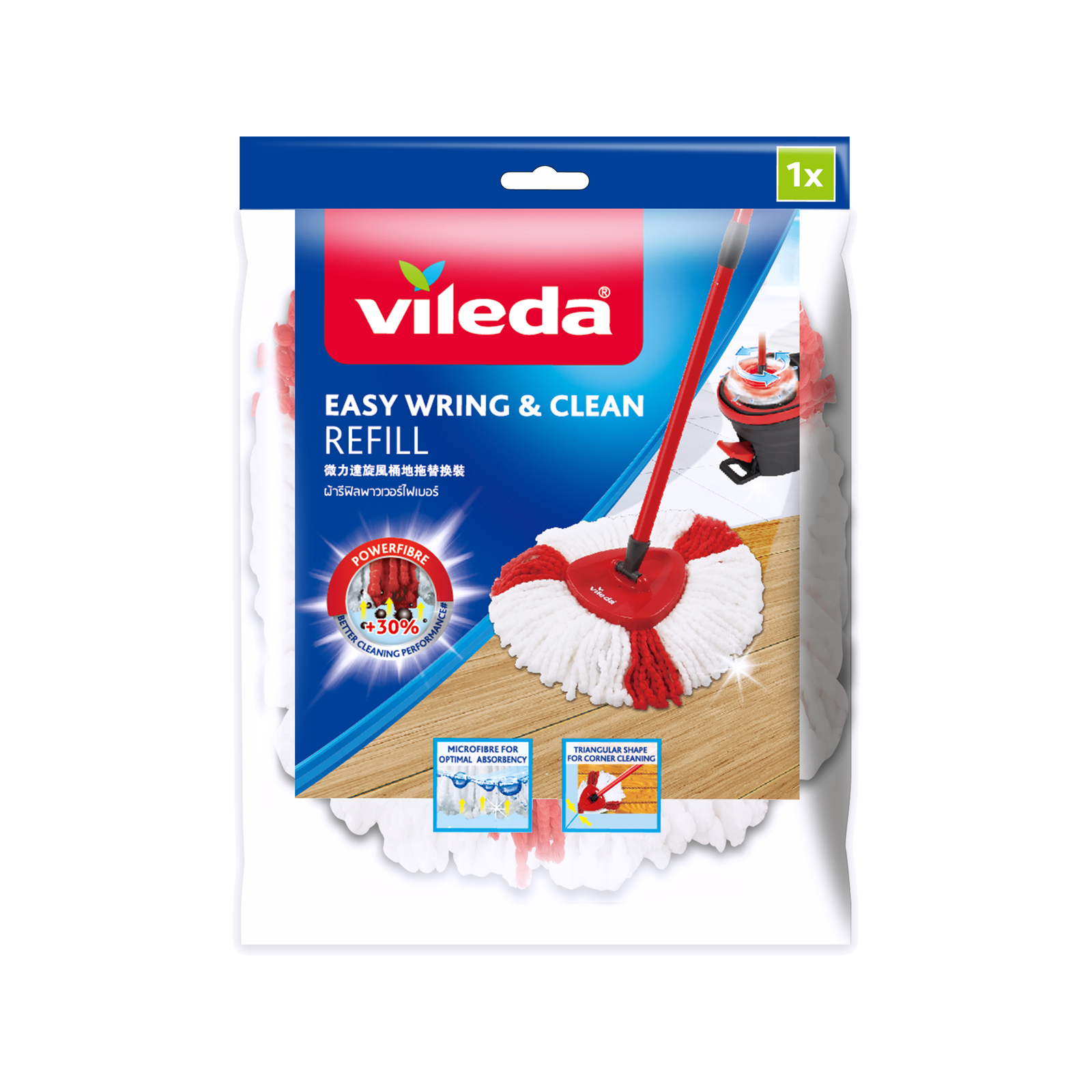 Vileda Easy Wring And Clean Spin Mop Refill Bunnings Australia
