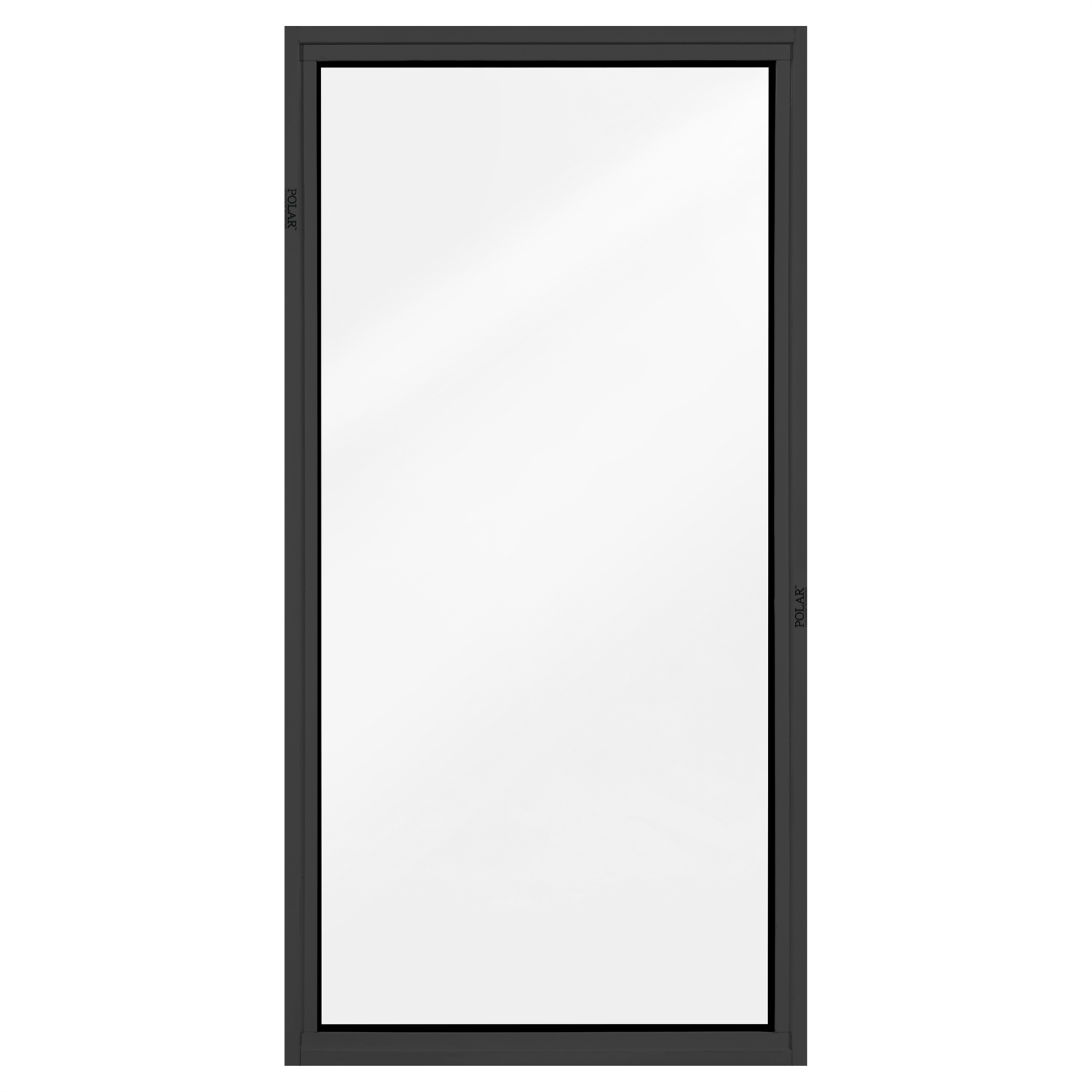 Polar EcoView Windows 600 x 1200mm Black Fixed Panel Double Glazed