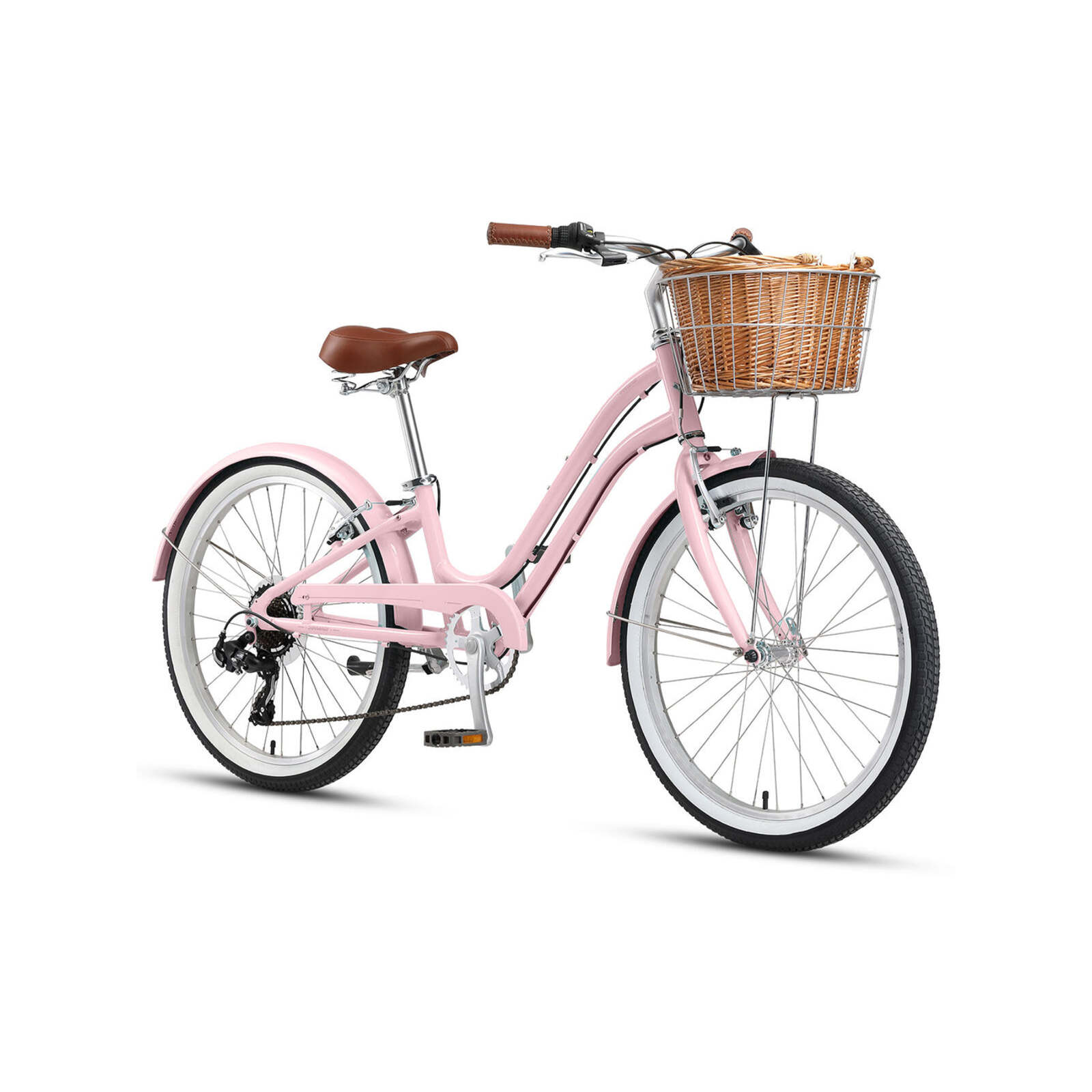 Cruiser Girls Beach Cruiser Bike 7 Speed 24*13 - Blush Pink - Bunnings ...