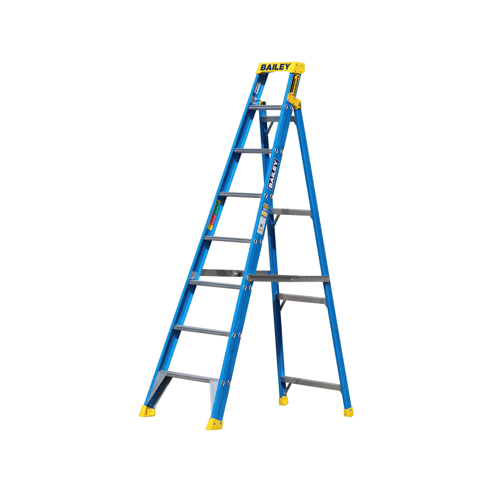 Bailey Ladders 2.4m 150kg Fiberglass Single Sided Step Ladder