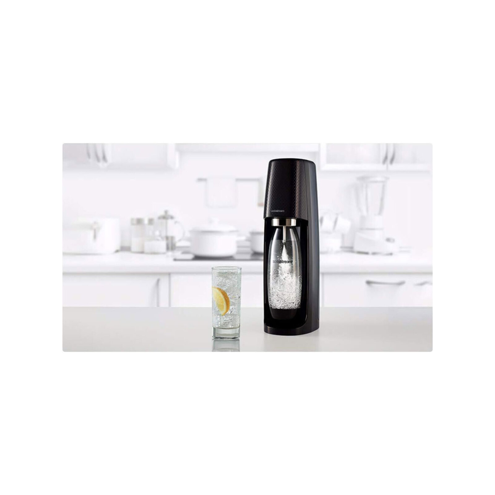 SodaStream Spirit Mega Pack 60L Sparkling Water/Soda Maker Black