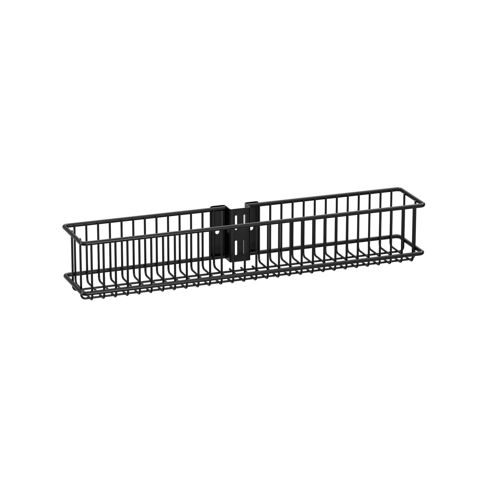 Flexi Storage Home Solutions Black Double Slot Small Wire Basket