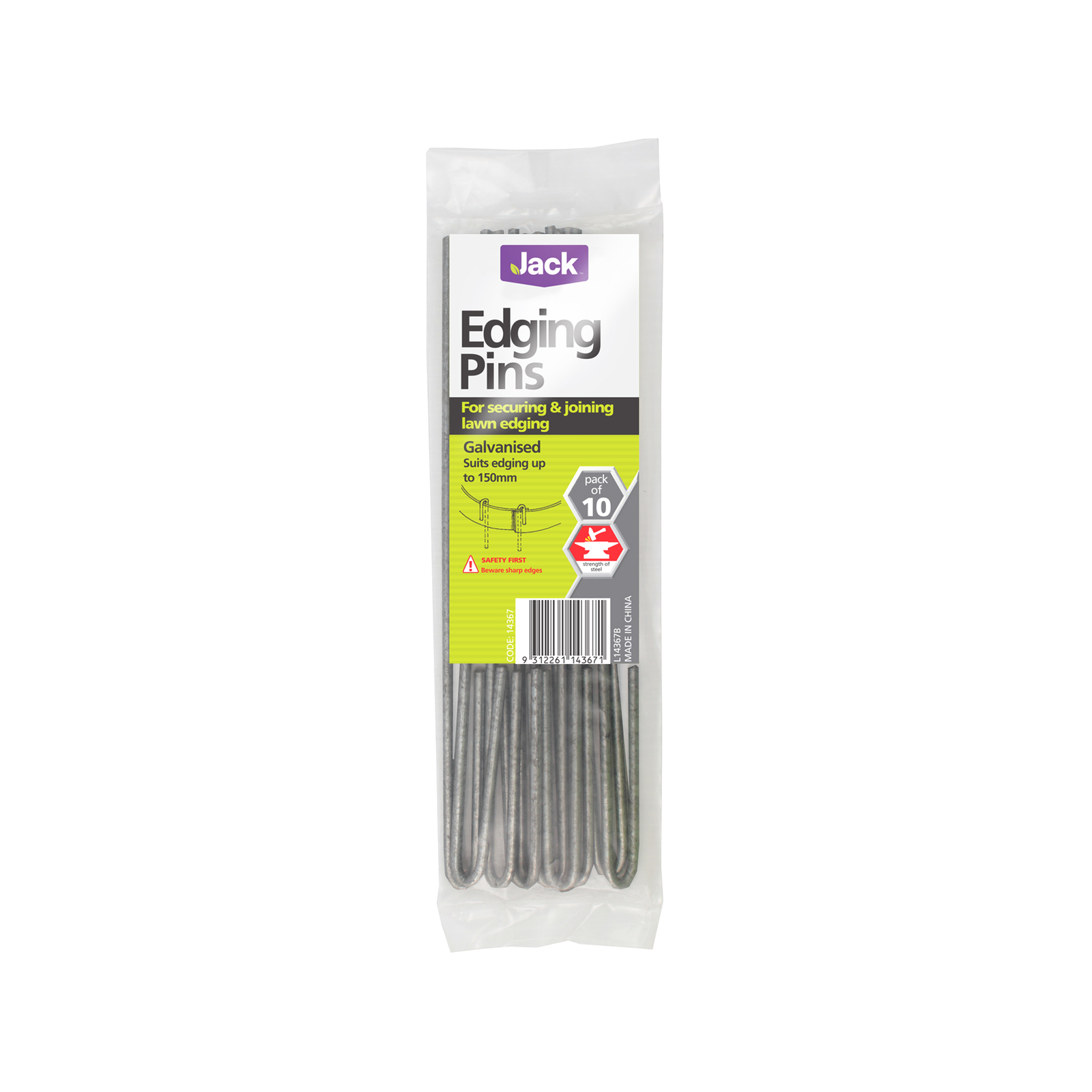 Jack 280mm Garden Edging Pins 10 Pack Bunnings New Zealand
