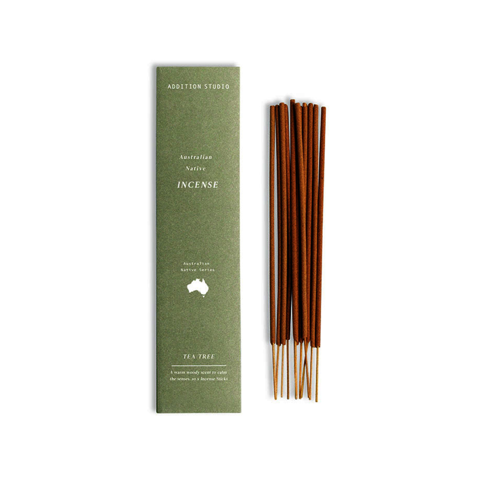 10PK Addition Studio Incense Sticks Pack Small Australian Native Tea ...