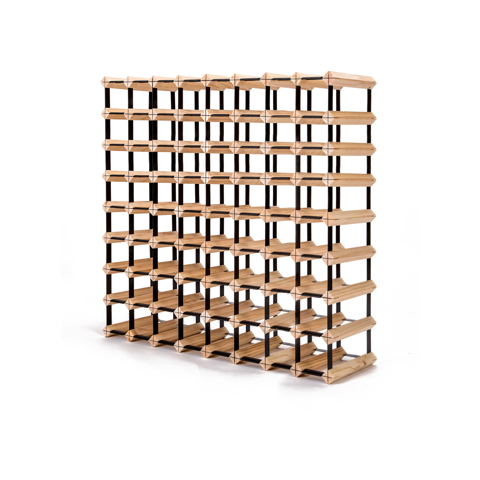 La Bella 72 Bottle Timber Wine Rack Storage Cellar Organiser Bunnings