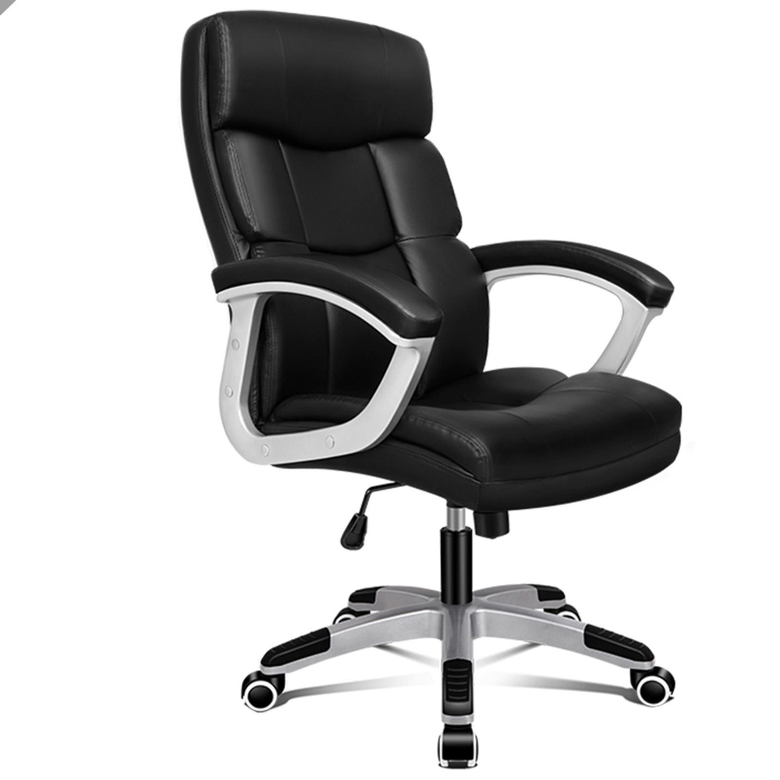 ALFORDSON Office Chair Executive PU Leather Black Bunnings Australia
