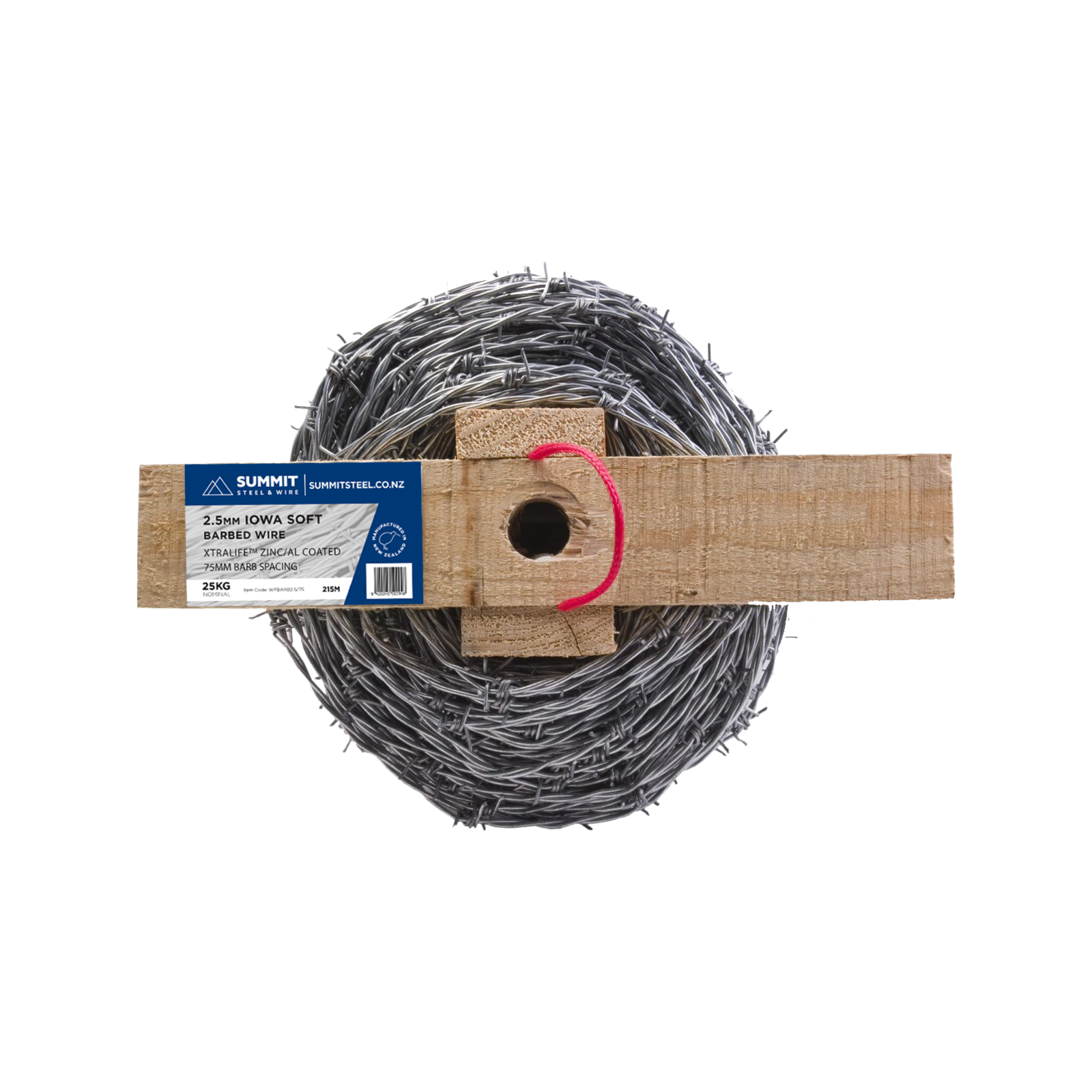 Summit Steel & Wire 2.5/75mm 25kg Iowa Soft Barbed Wire Bunnings New Zealand