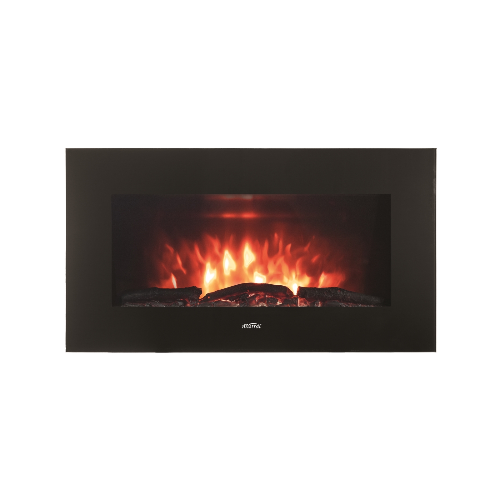 Mistral 2000W Flame Effect WallMountable Electric Heater Bunnings