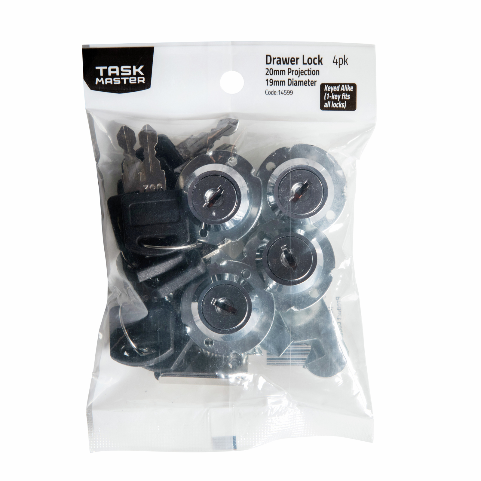 Taskmaster 19 x 20mm Drawer Lock Keyed Alike Bunnings Australia