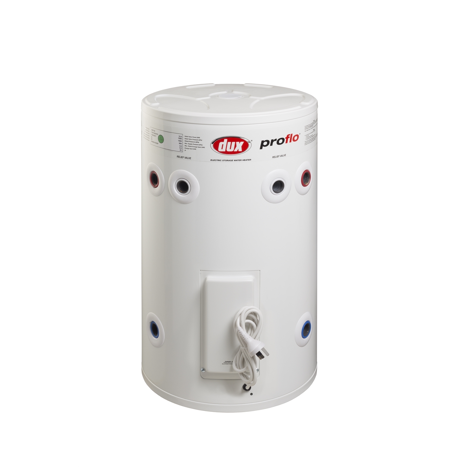 Dux 50L 2.4KW Proflo Plug In Electric Storage Water Heater Bunnings