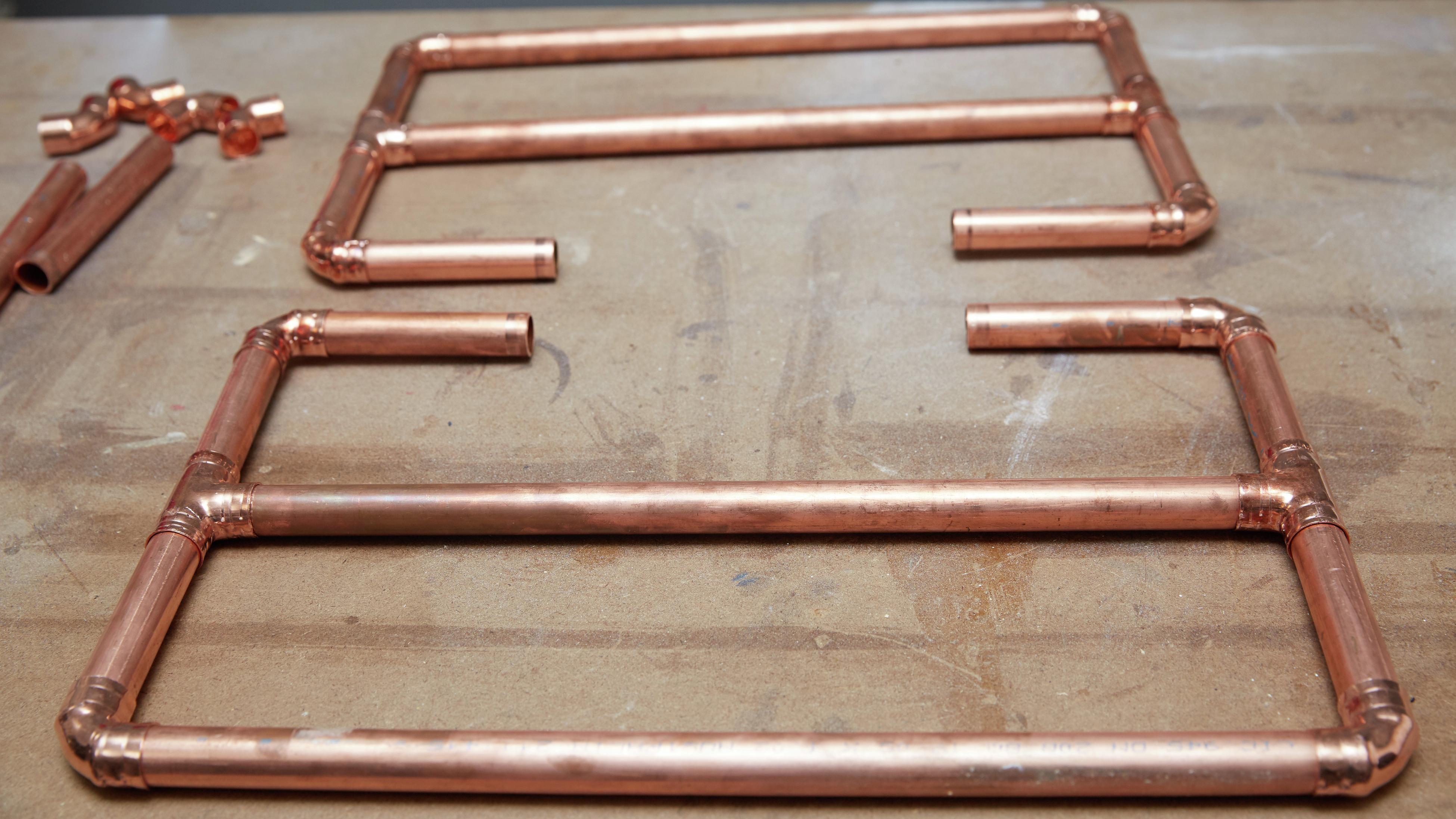 DIY Copper Magazine Rack