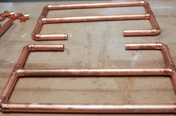 Copper rack semi-built