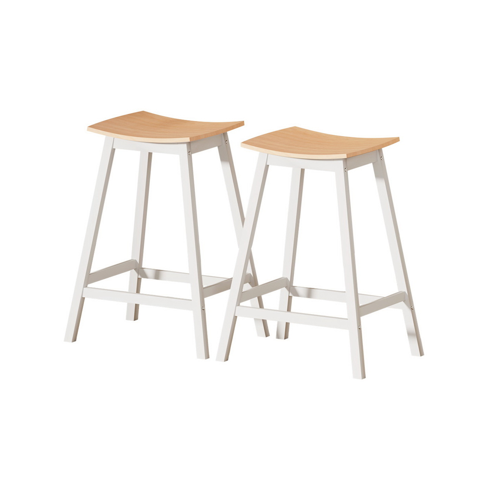 Artiss 2 x Wooden Bar Stools Bunnings Australia