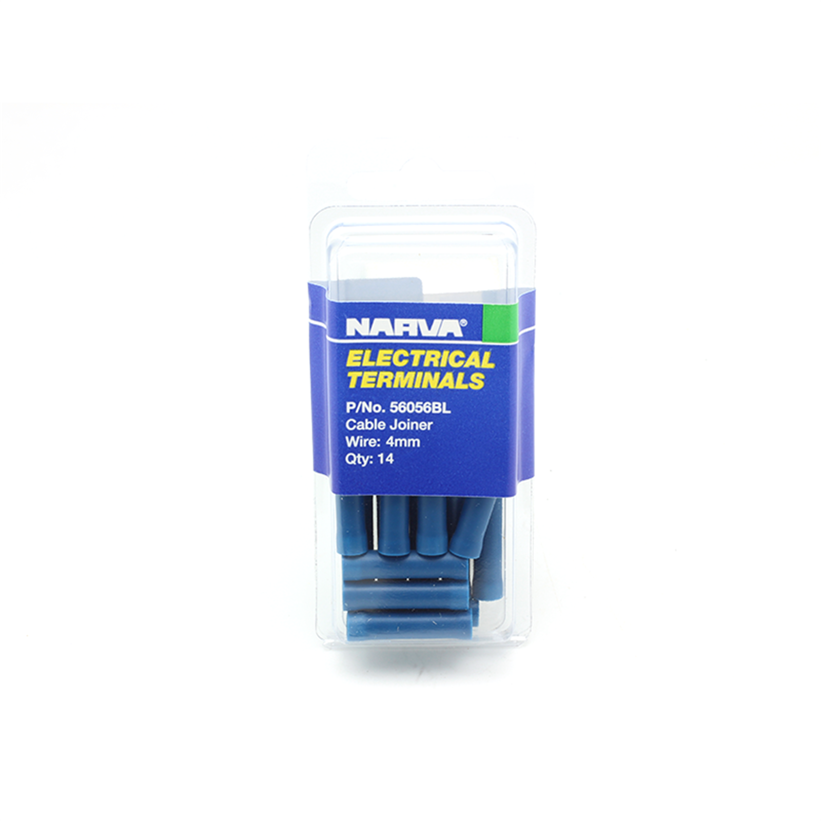 Narva 4mm Blue Electrical Terminal Cable Joiner 14 Pack Bunnings
