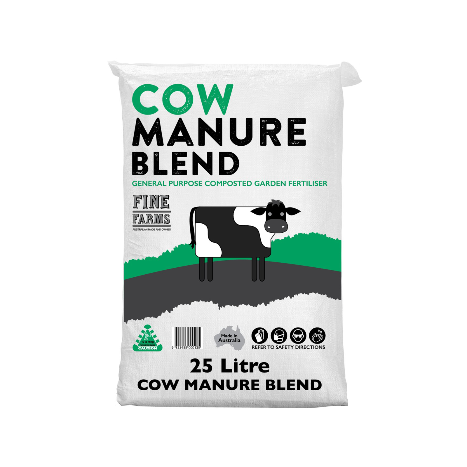 Fine Farms 25L Blended Cow Manure Bunnings Australia