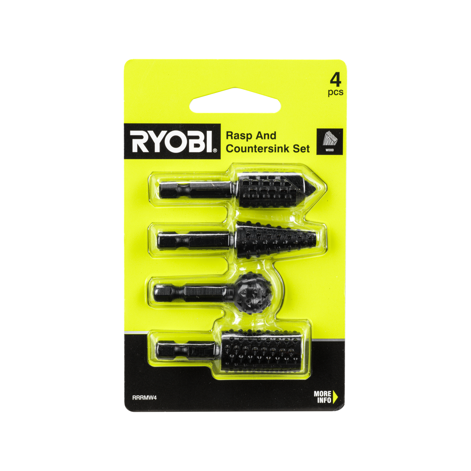 Ryobi 4 Piece Mixed Wood Rasp Set Bunnings Australia