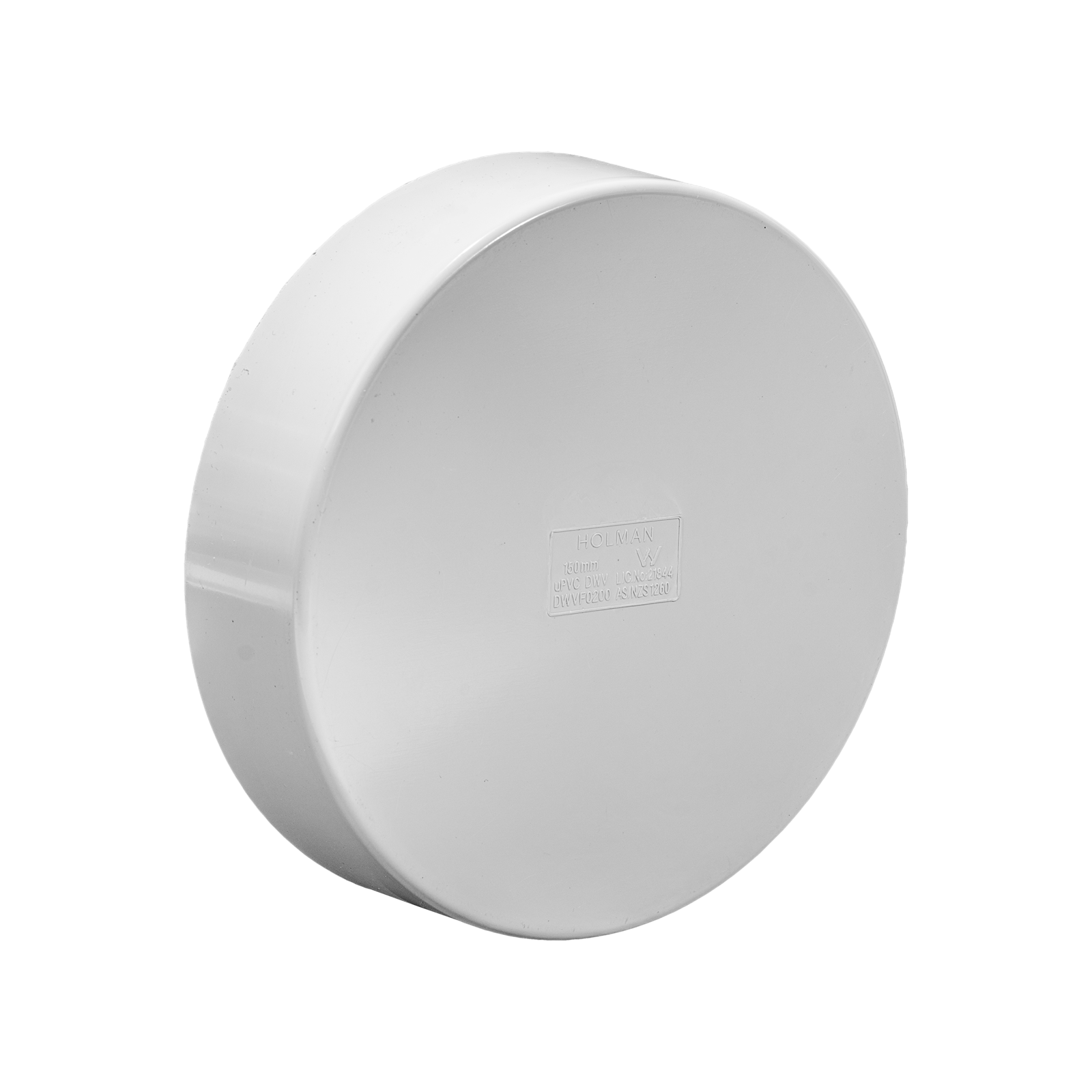 Holman 150mm PVC DWV Push On Cap Bunnings Australia