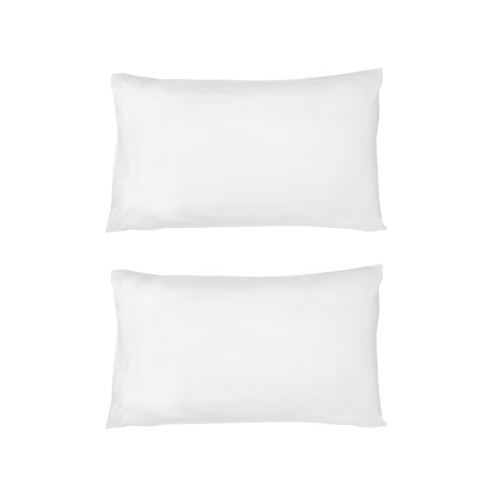 2PK Jason Commercial Cotton Deluxe King Pillow Case 50x90cm White