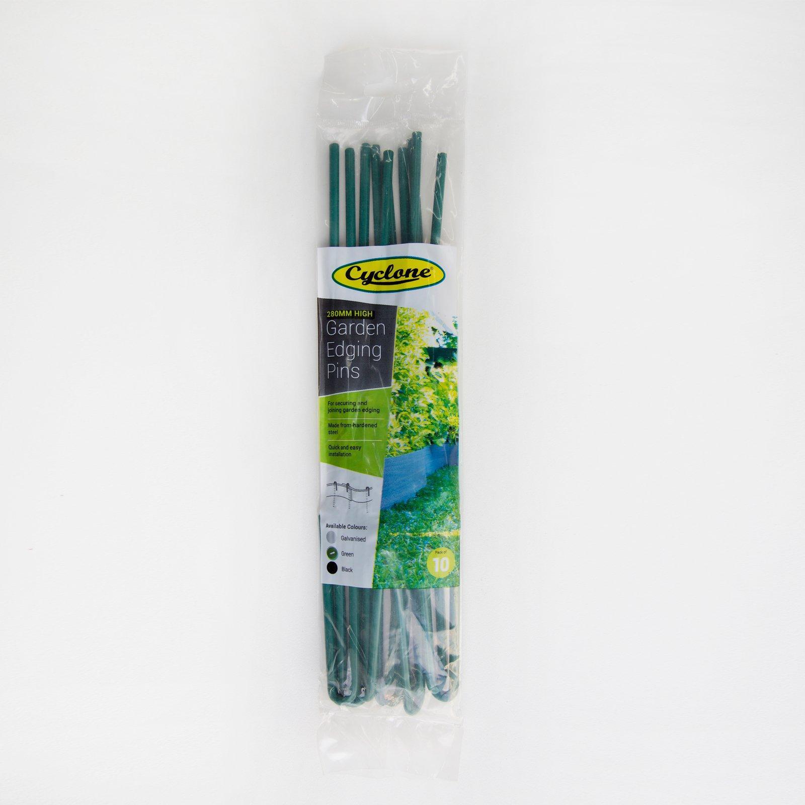Cyclone 280mm Green Edging Pins + 10 Pack Bunnings Australia