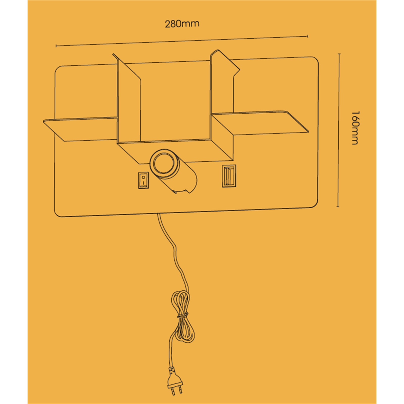Brilliant Black Boyd DIY LED Wall Light Shelf Lamp Bunnings Australia