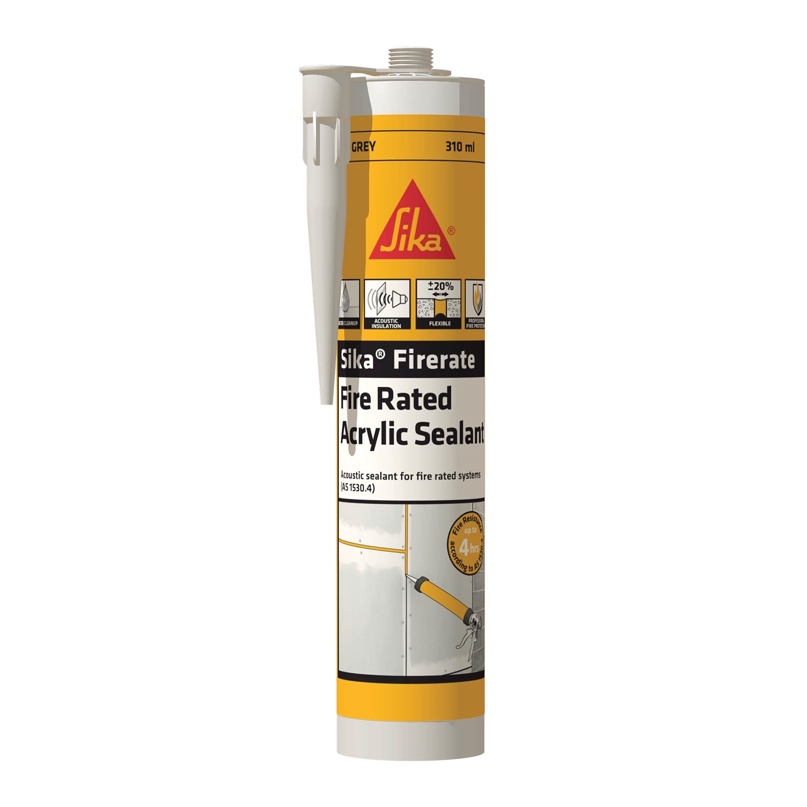 Sika 310ml Grey Firerate Acrylic Sealant Bunnings Australia