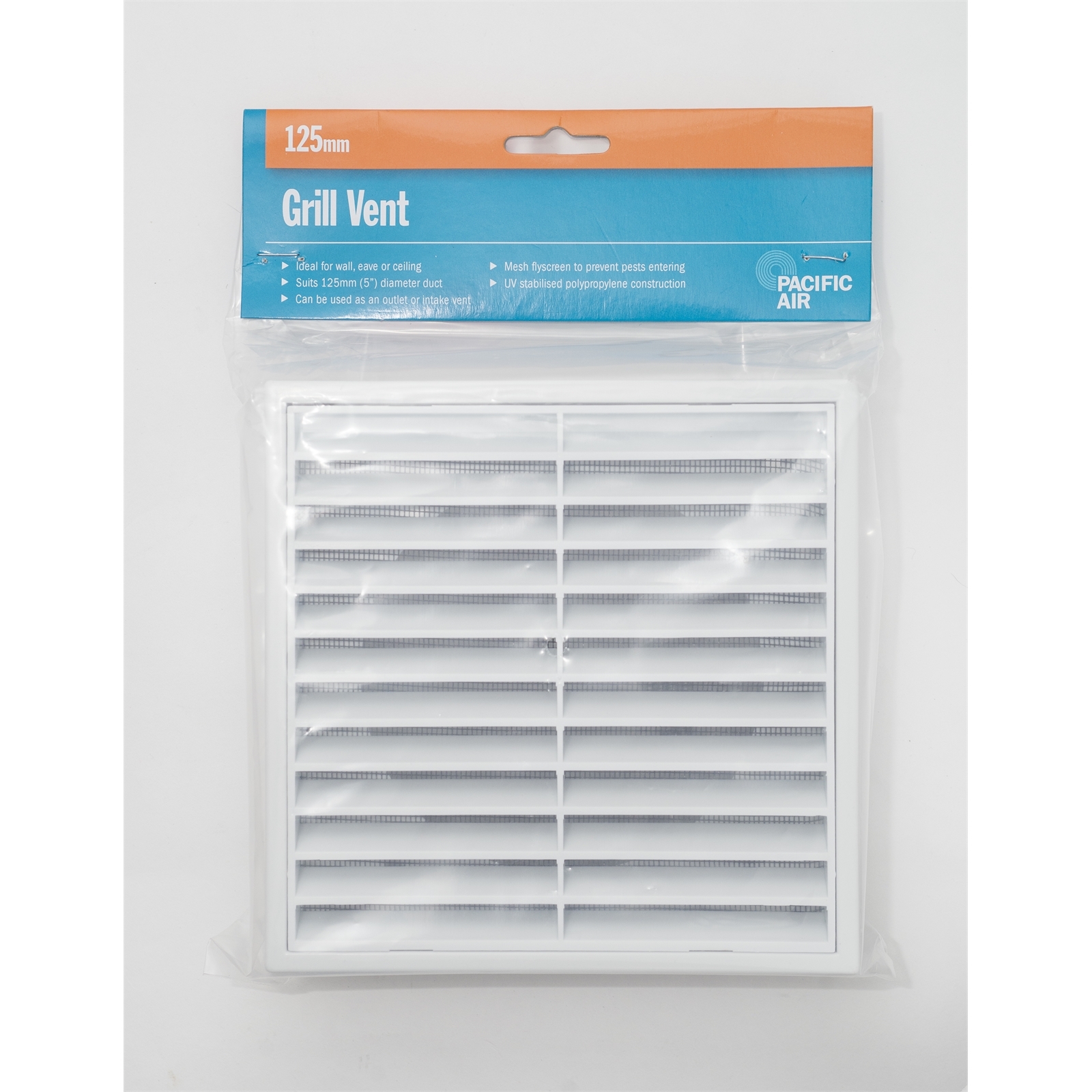 Pacific Air 125mm PVC Air Grille Vent - Bunnings Australia