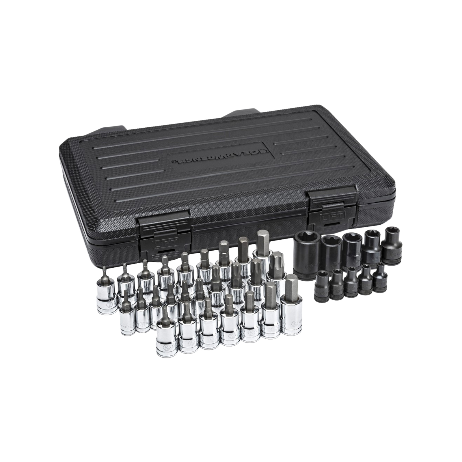 GEARWRENCH 36 Piece 1/4" 3/8" And 1/2" Drive Standard Hex ETorx and