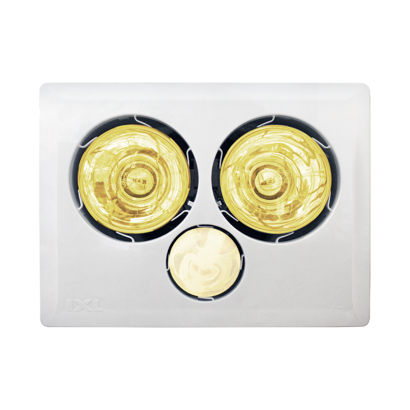 IXL Tastic 2 x 375W Triumph 3 In 1 Bathroom Heat Fan Light - Bunnings ...