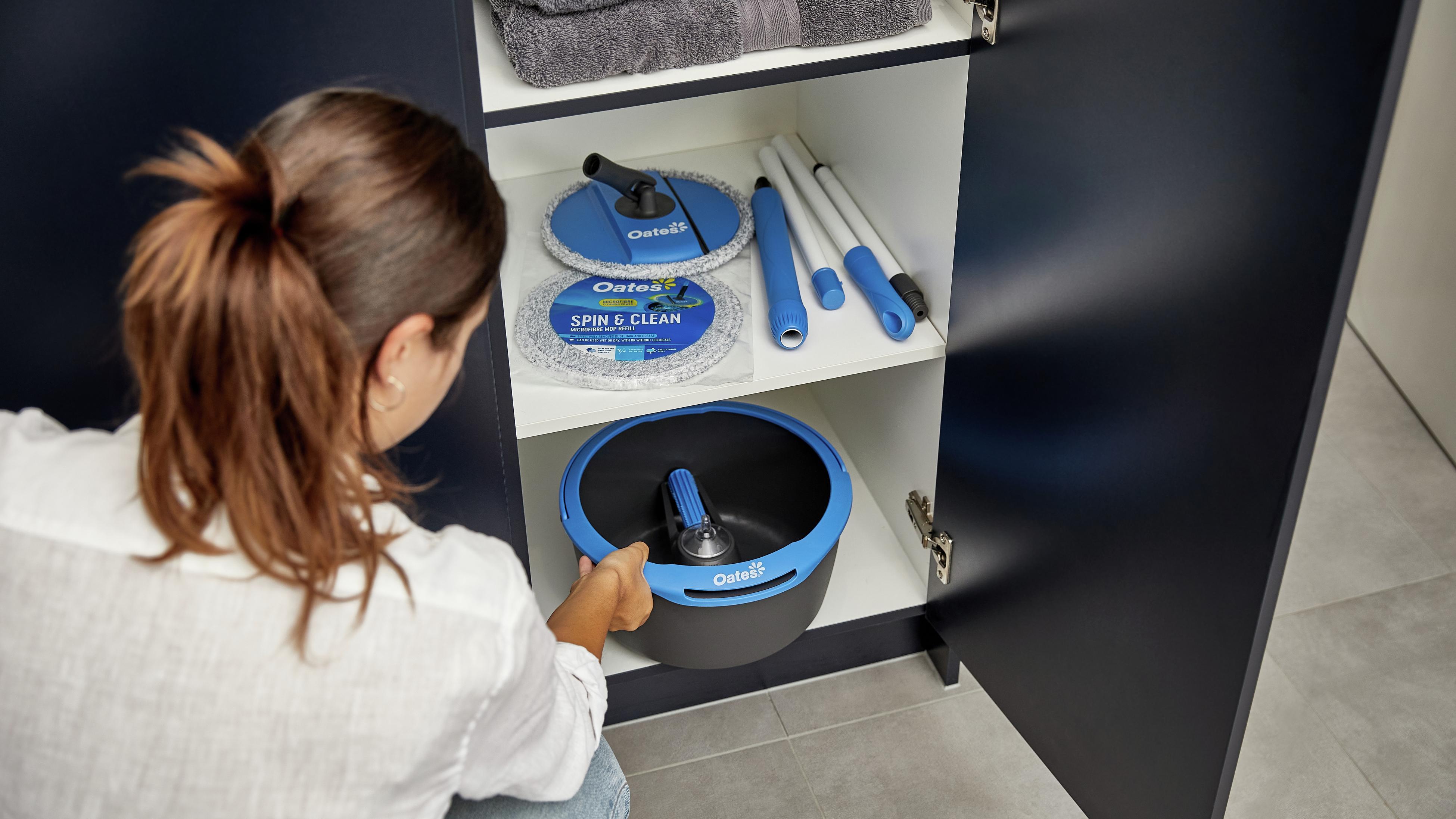 How To Use Oates Spin And Clean Compact Mop And Bucket Bunnings New