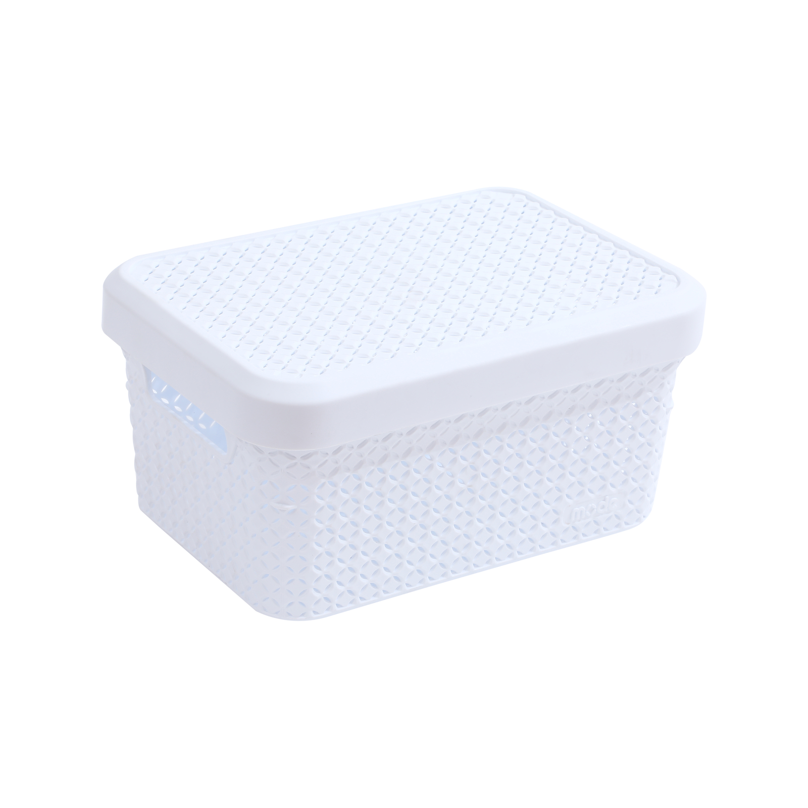 Ezy Storage Mode 5.1L White Lidded Basket Bunnings Australia
