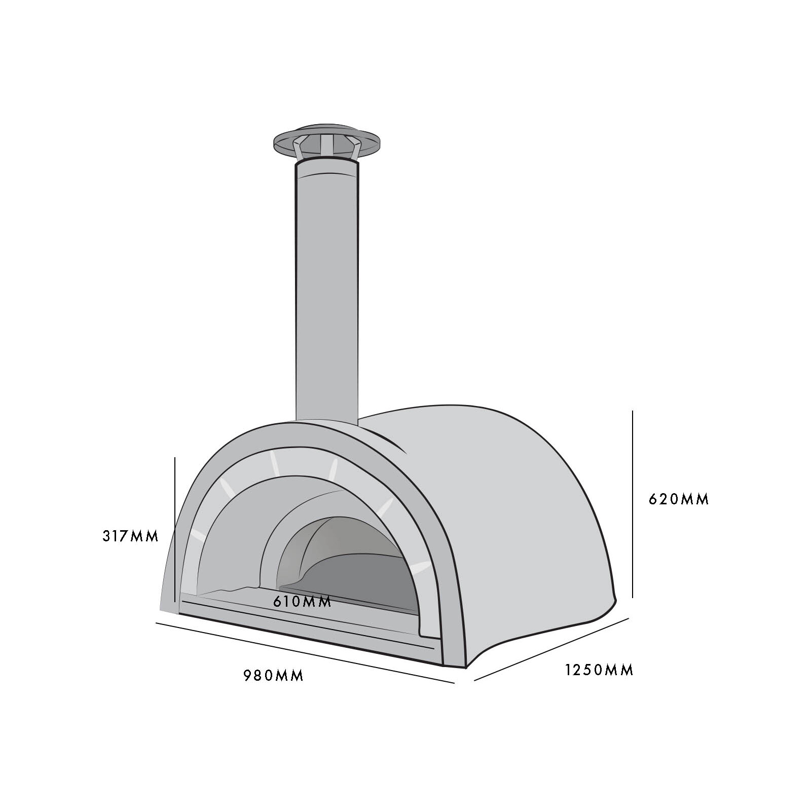 Tusk Living La Famiglia Woodfire Pizza Oven Kit Bunnings Australia