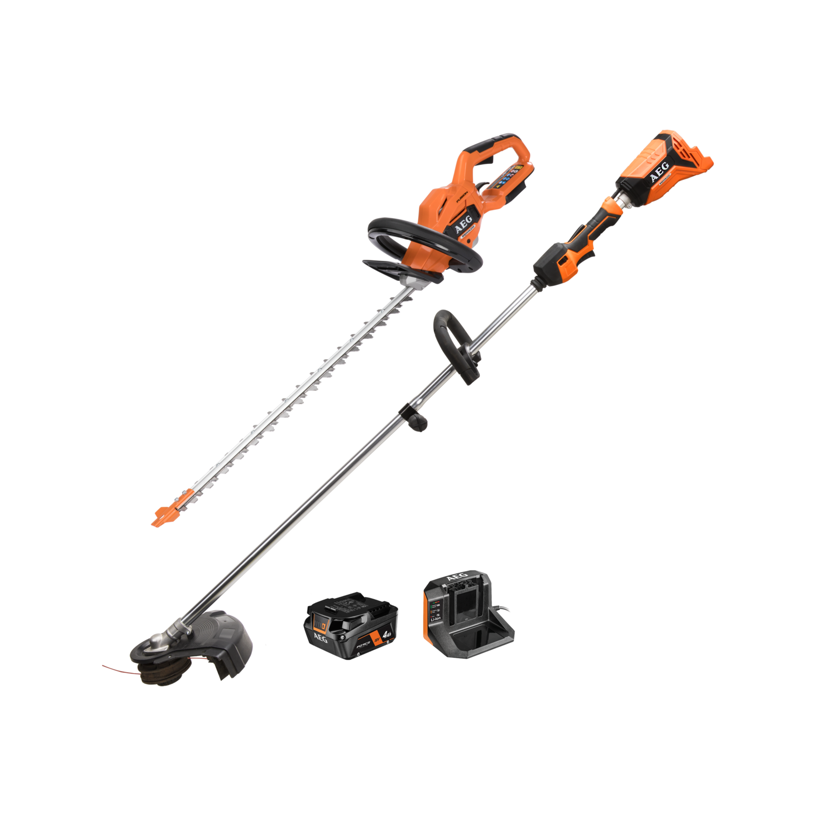 AEG 18V Line Trimmer Hedge Trimmer 4.0Ah FORCE Kit Bunnings New Zealand