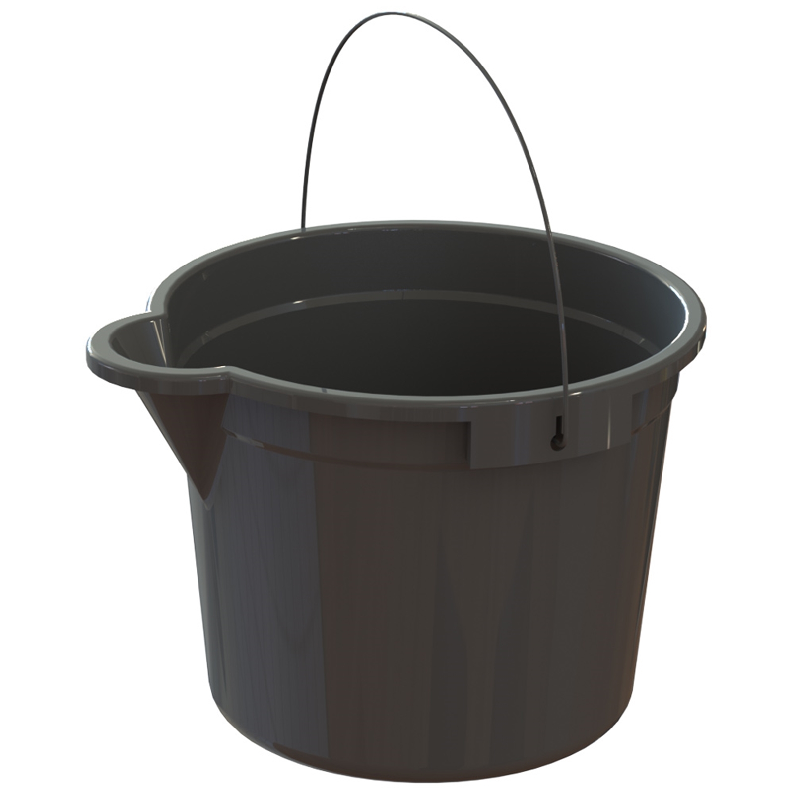 HomeLeisure 15L Charcoal Trend Bucket