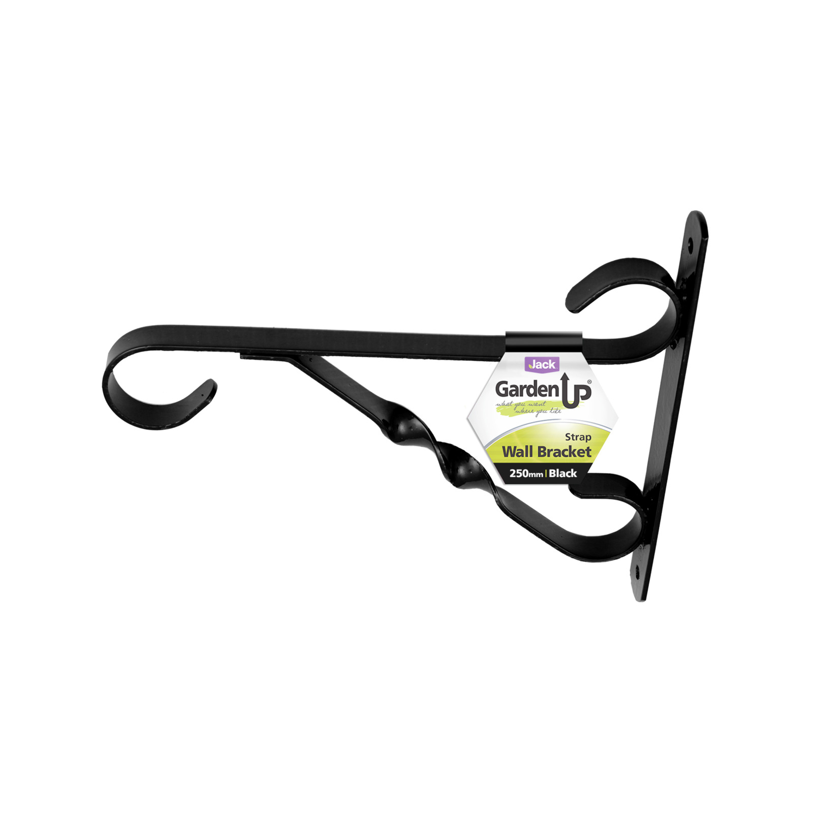 Jack 250mm Black Strap Wall Bracket Bunnings Australia