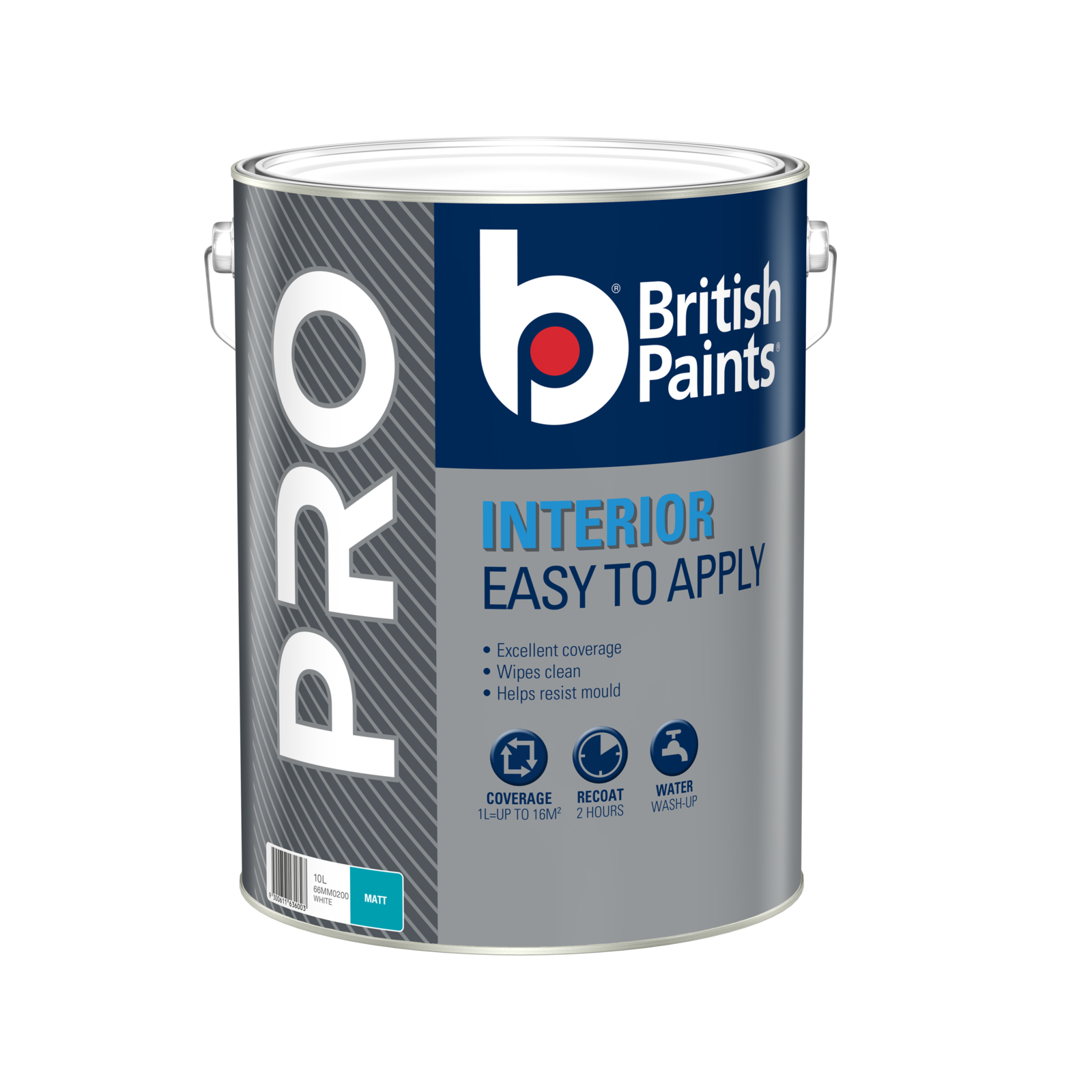 British Paints White Matt Pro Interior Paint 10L Bunnings Australia