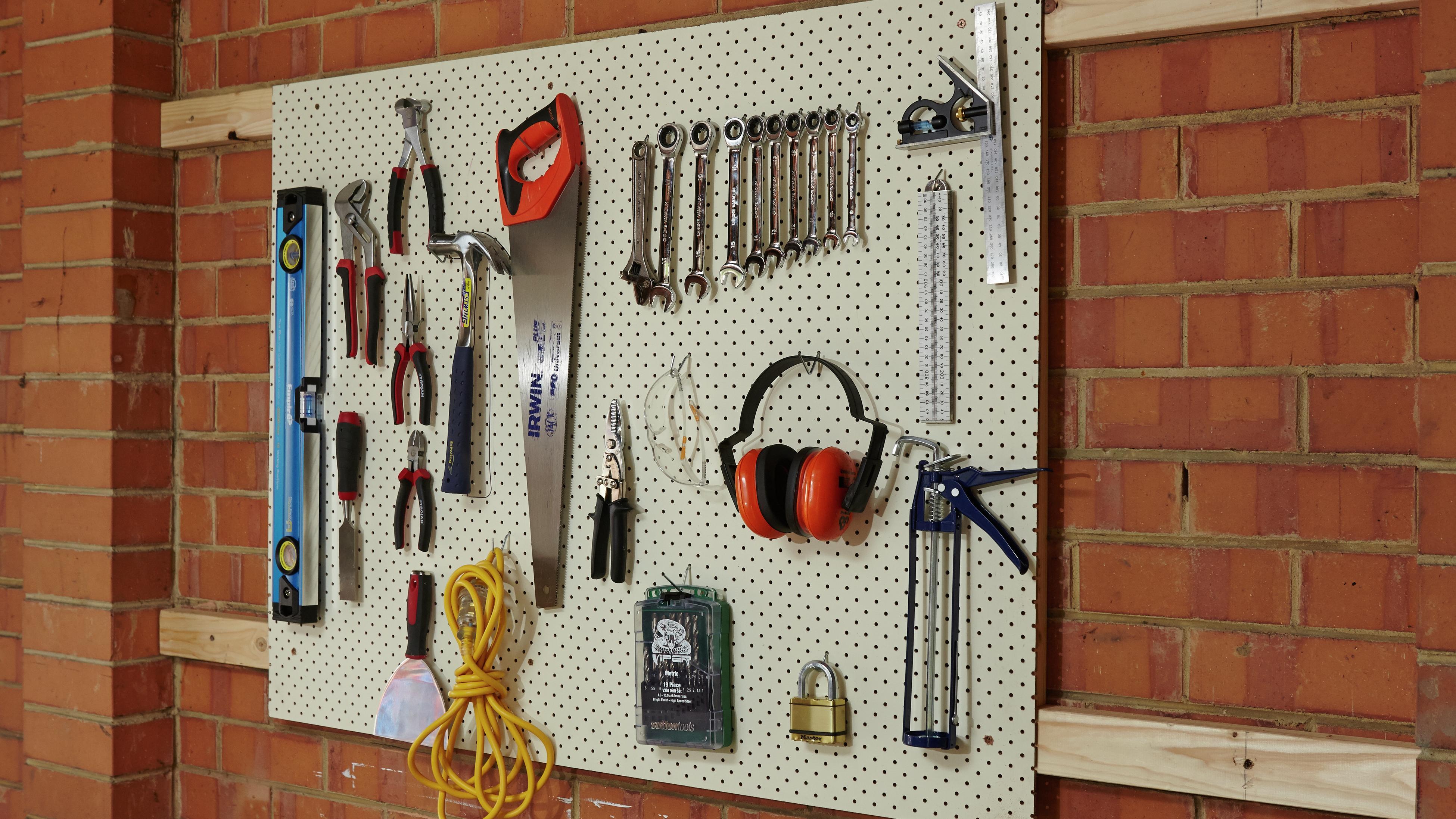 Neat & Tidy Pegboard Garage Organization - Wall Control Pegboard Organizers  - Wall Control