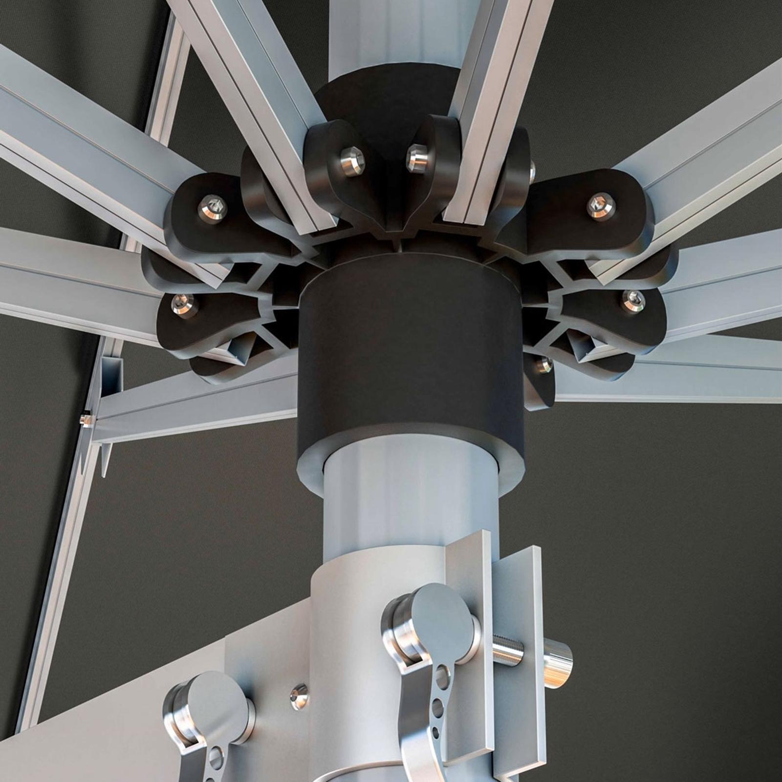 Coolaroo 2.7m Charcoal Lindeman Market Wall Mount Umbrella Bunnings