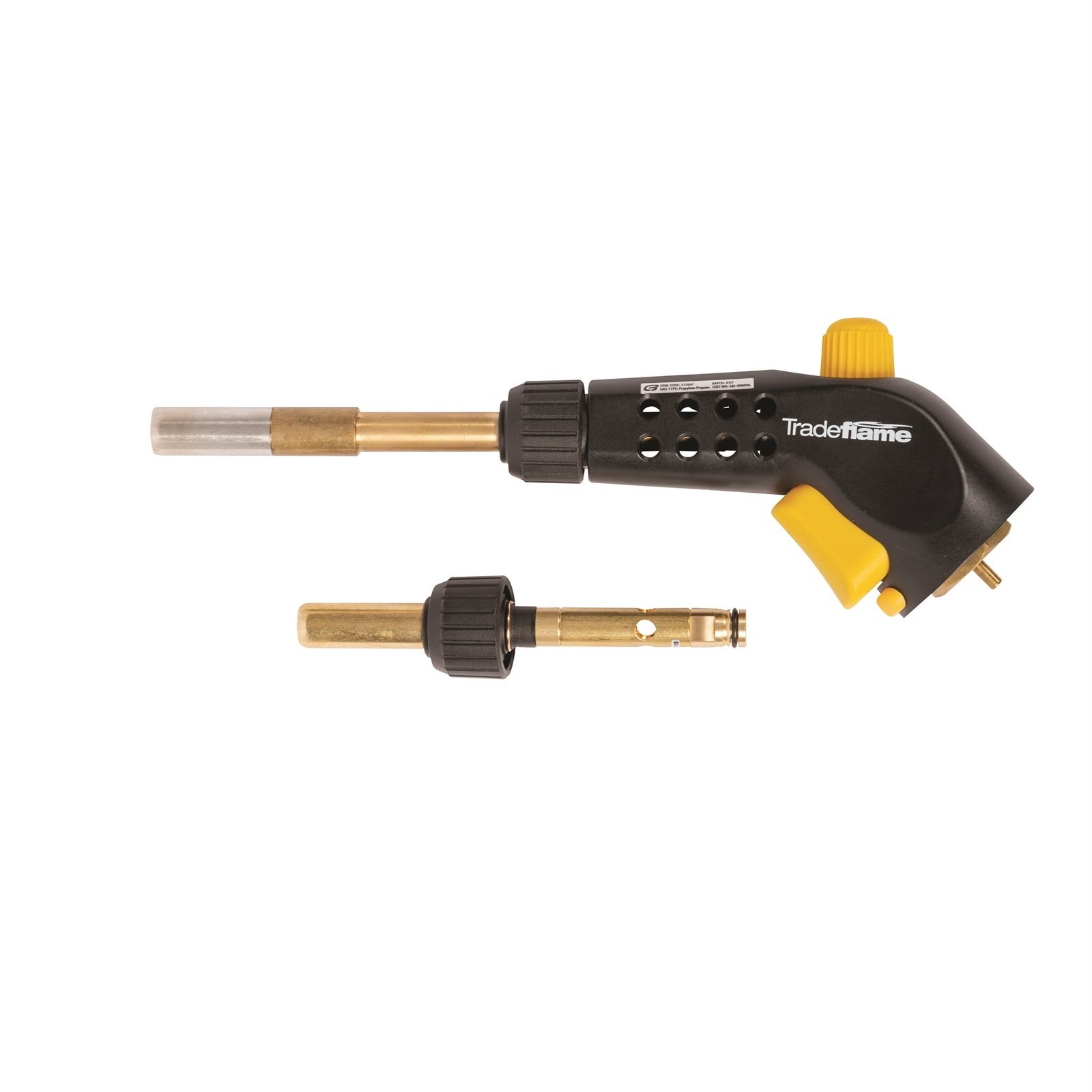 Tradeflame Turbo Blow Torch with Cyclone & Pinpoint Burner Tips