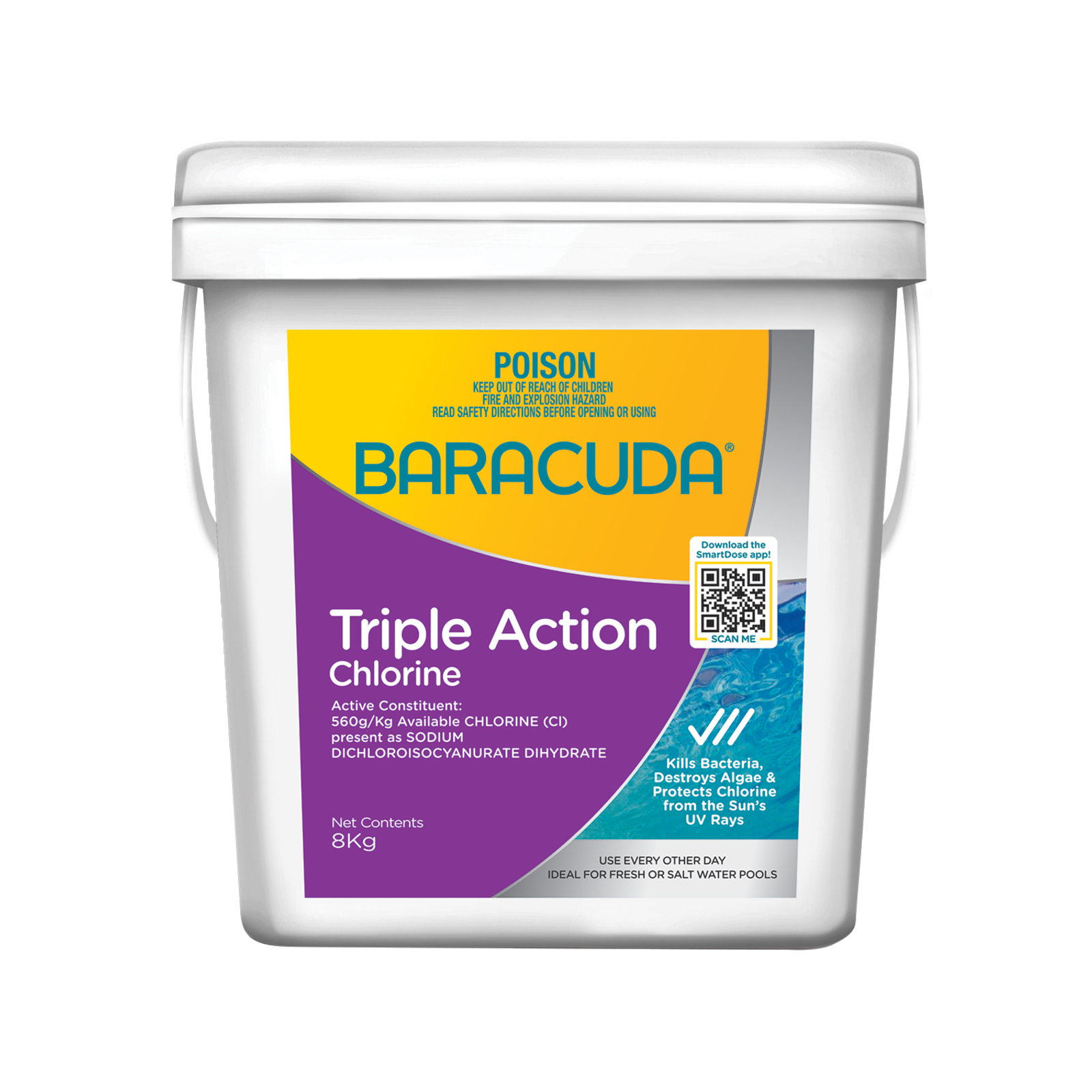 Baracuda 8kg Triple Action Chlorine Bunnings Australia