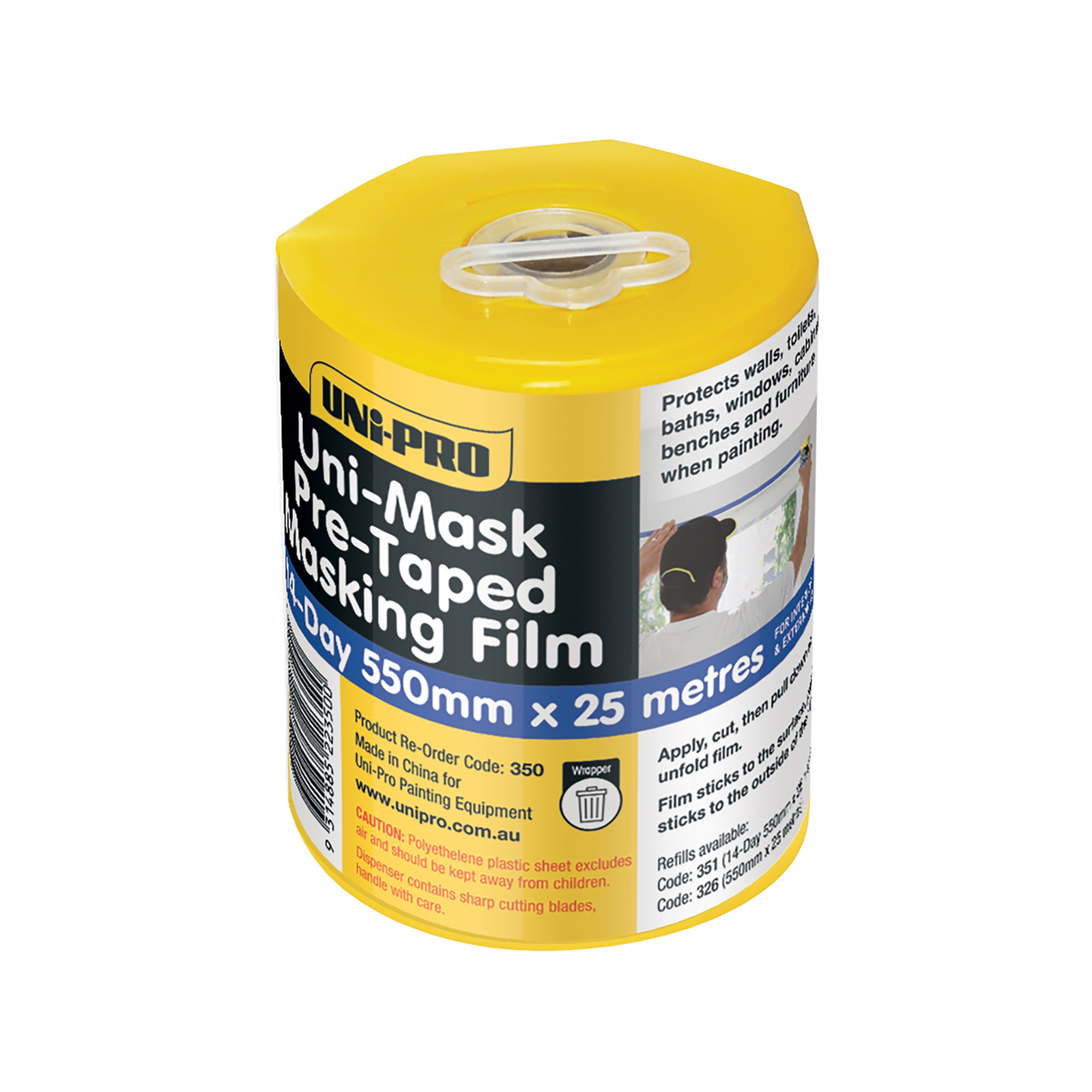 UNiPRO 550mm x 25m 14 Day Unimask Masking Tape Bunnings Australia
