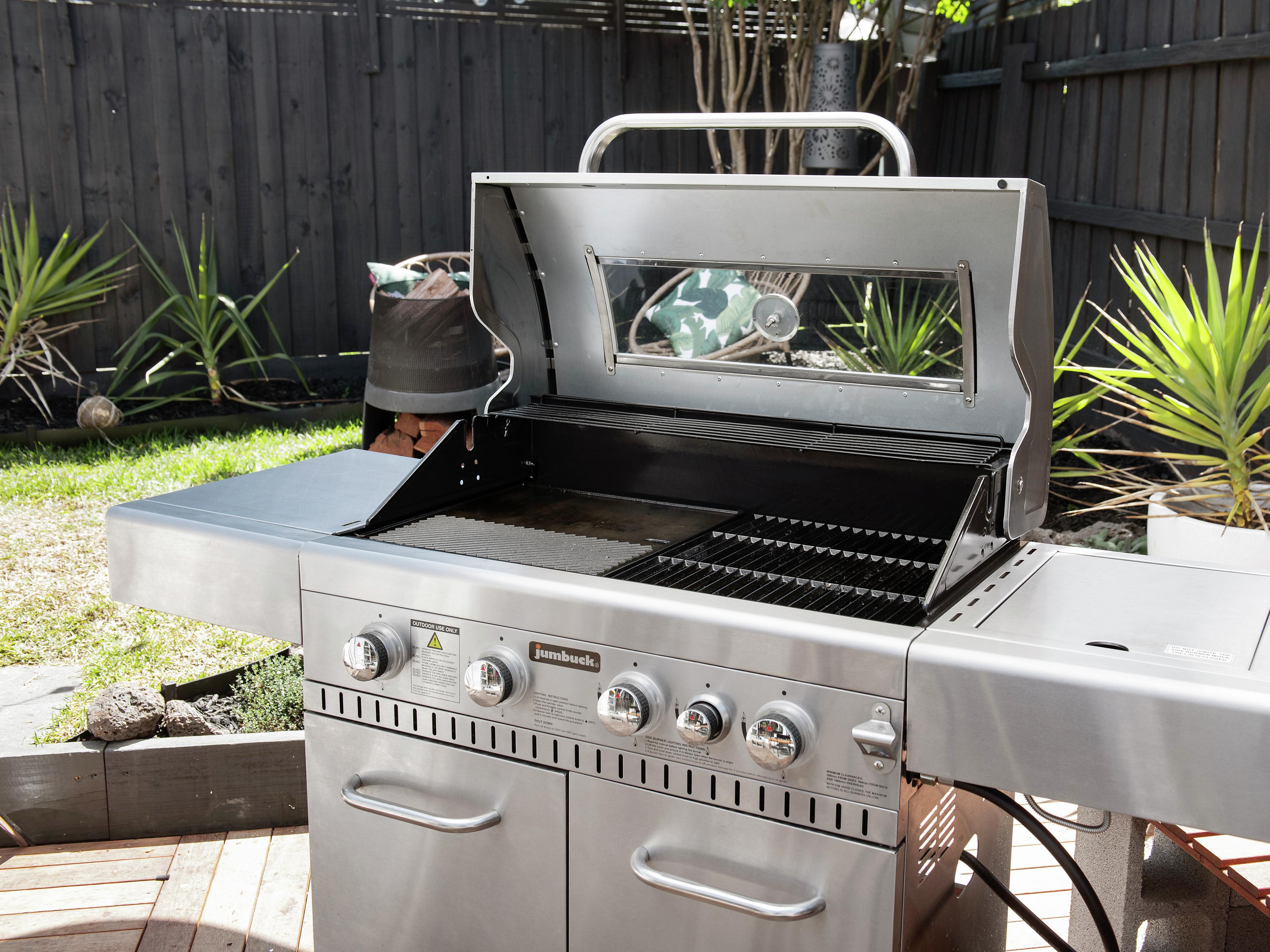 Jumbuck bbq 4 burner best sale